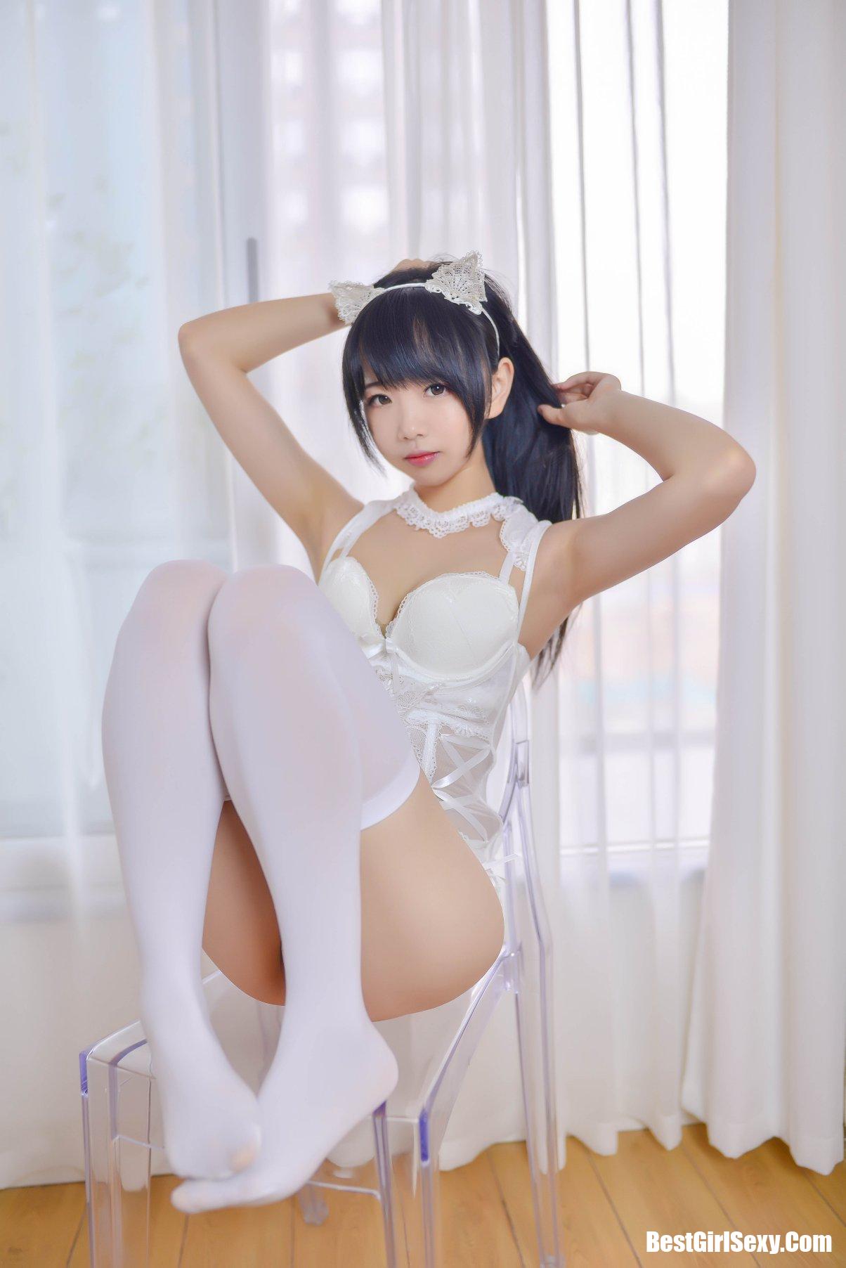 Coser@雪琪SAMA Vol.002 猫系少女白猫