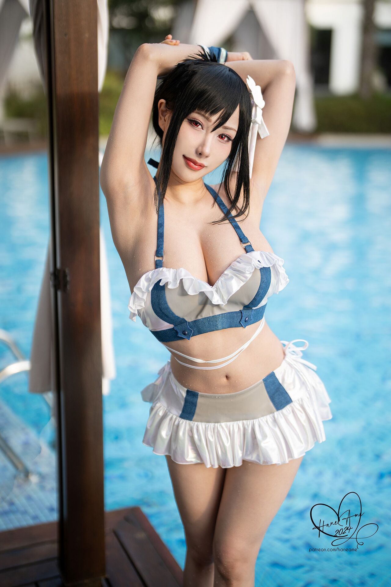 HaneAme - Tifa swimsuit [44P]