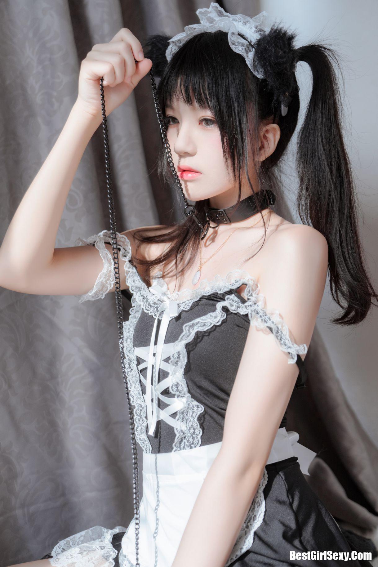 Coser@桜桃喵 Vol.021 黑猫妹抖(黑猫女仆)