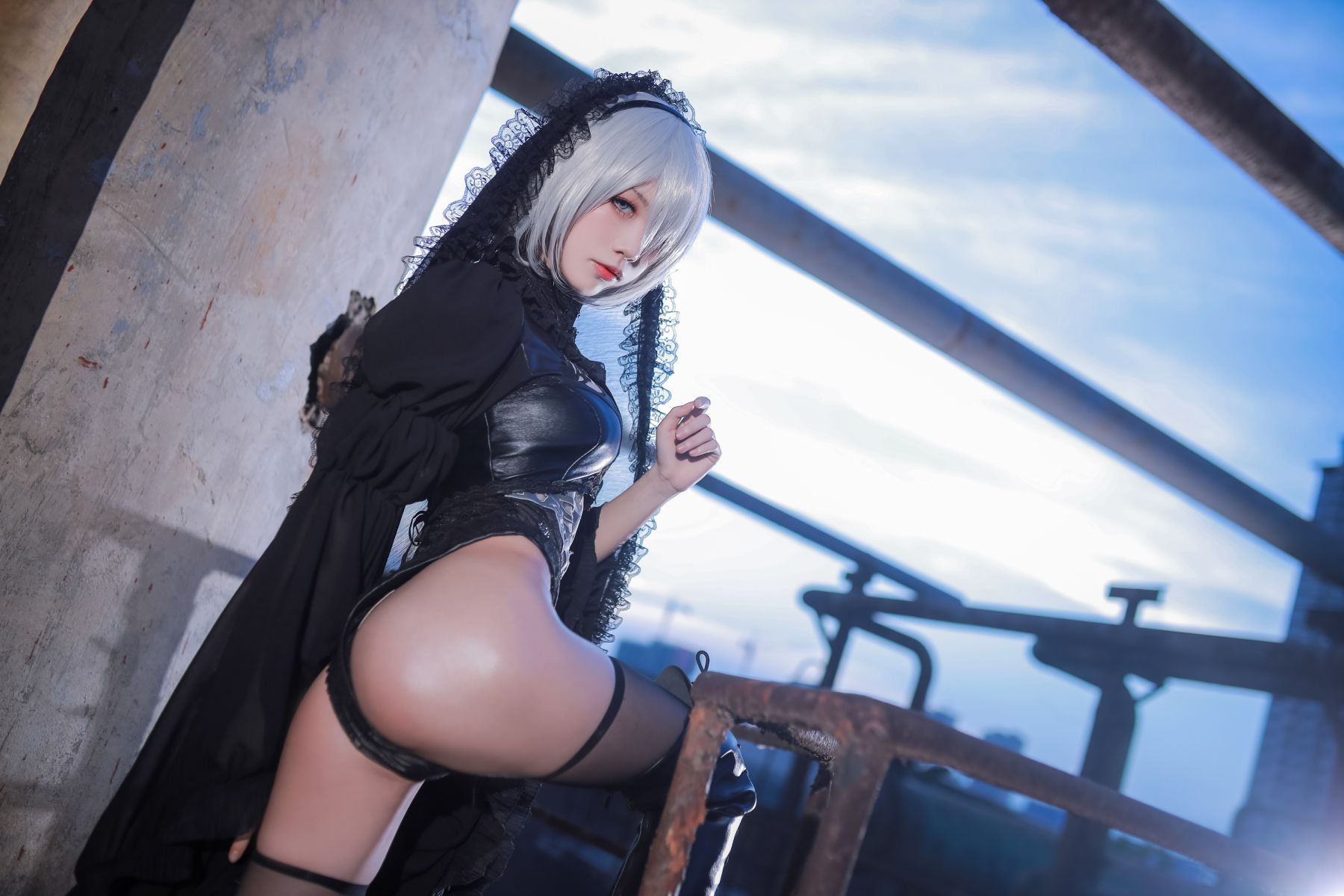 Coser@水淼Aqua Vol.039 Black and white 2B