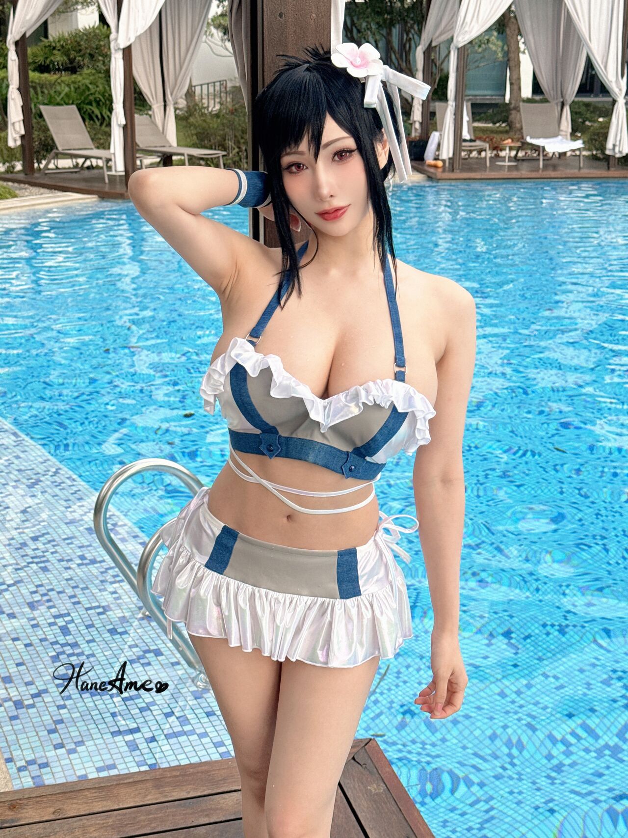 HaneAme - Tifa swimsuit [44P]