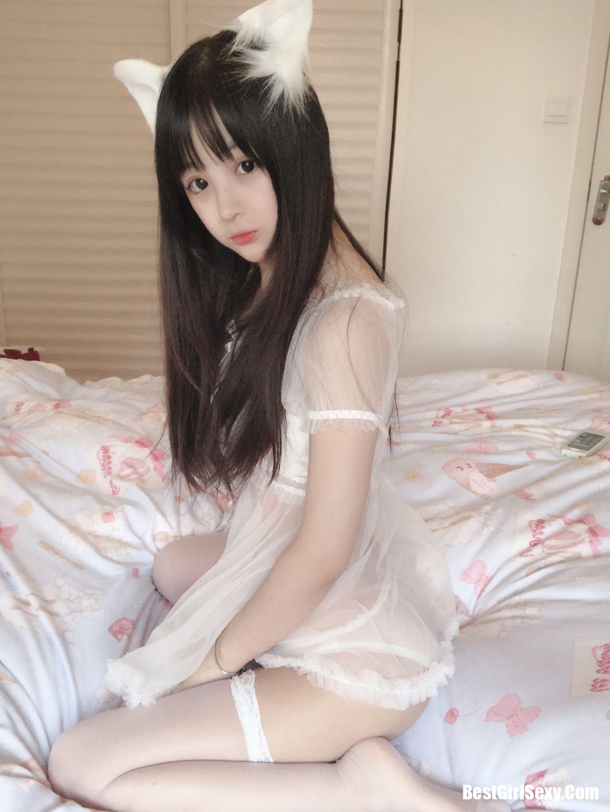 Coser@桜井宁宁 Vol.029 小白猫 蕾丝内衣