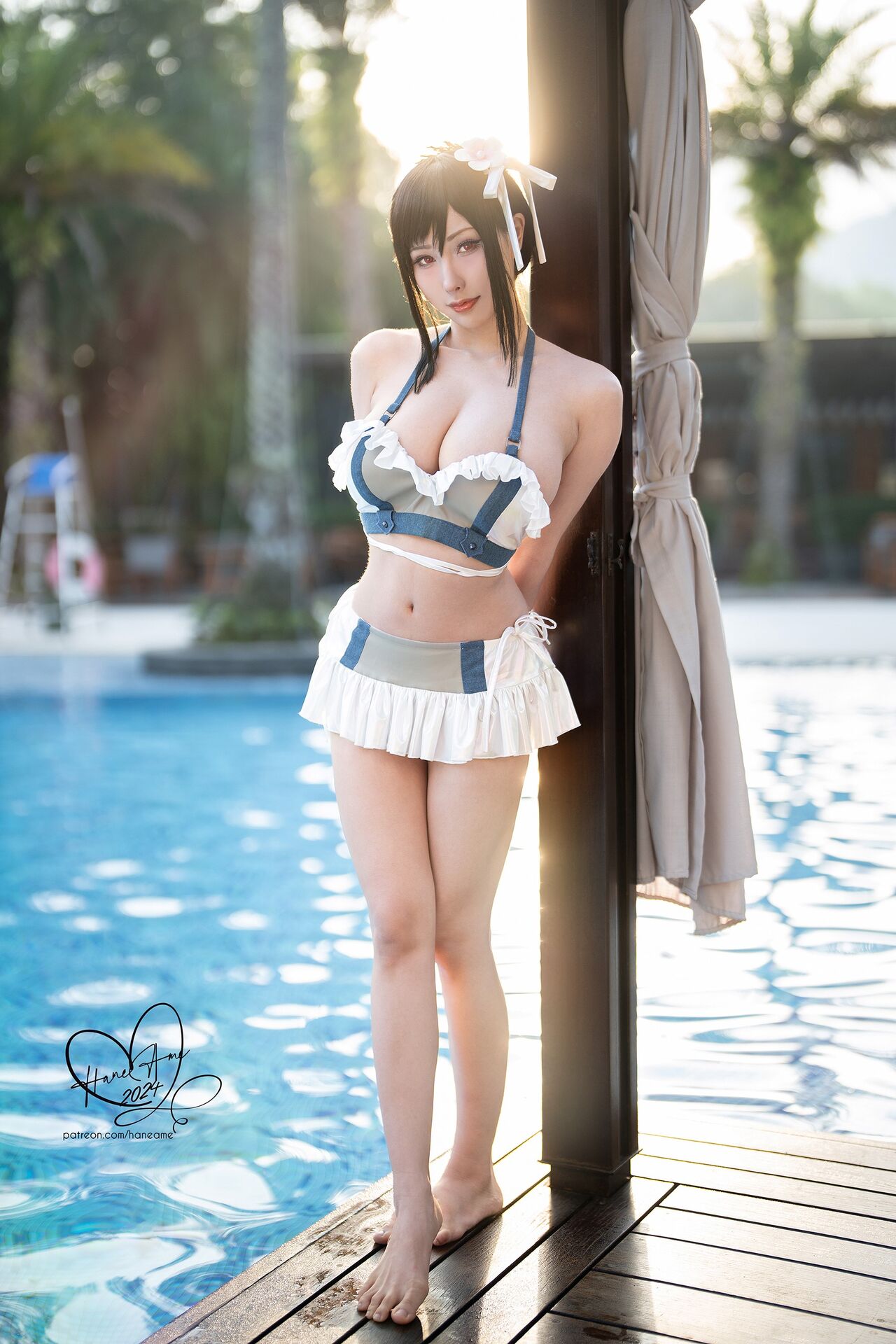 HaneAme - Tifa swimsuit [44P]