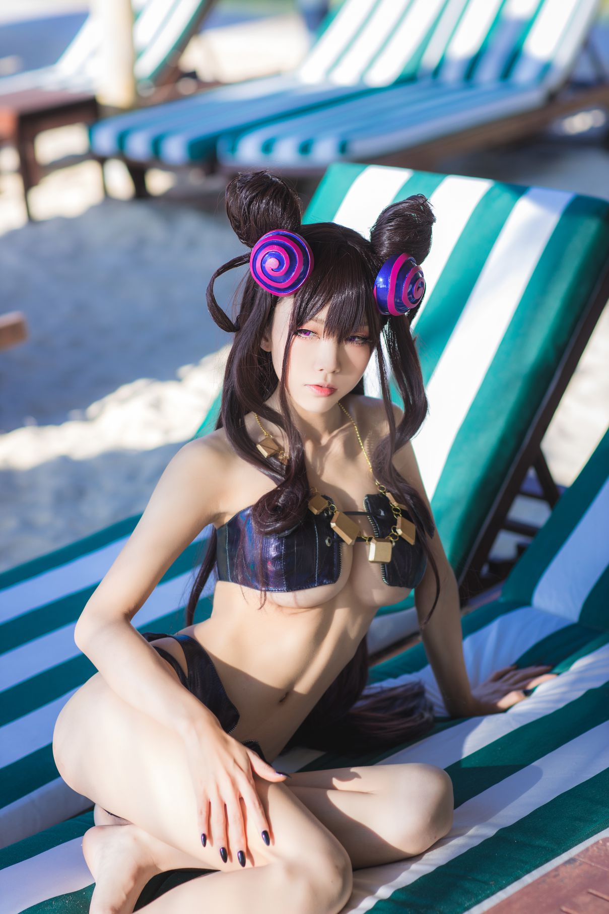 Coser@水淼Aqua Vol.051 紫式部水着Ver