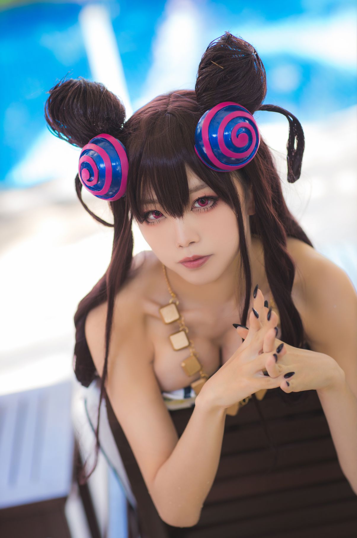 Coser@水淼Aqua Vol.051 紫式部水着Ver