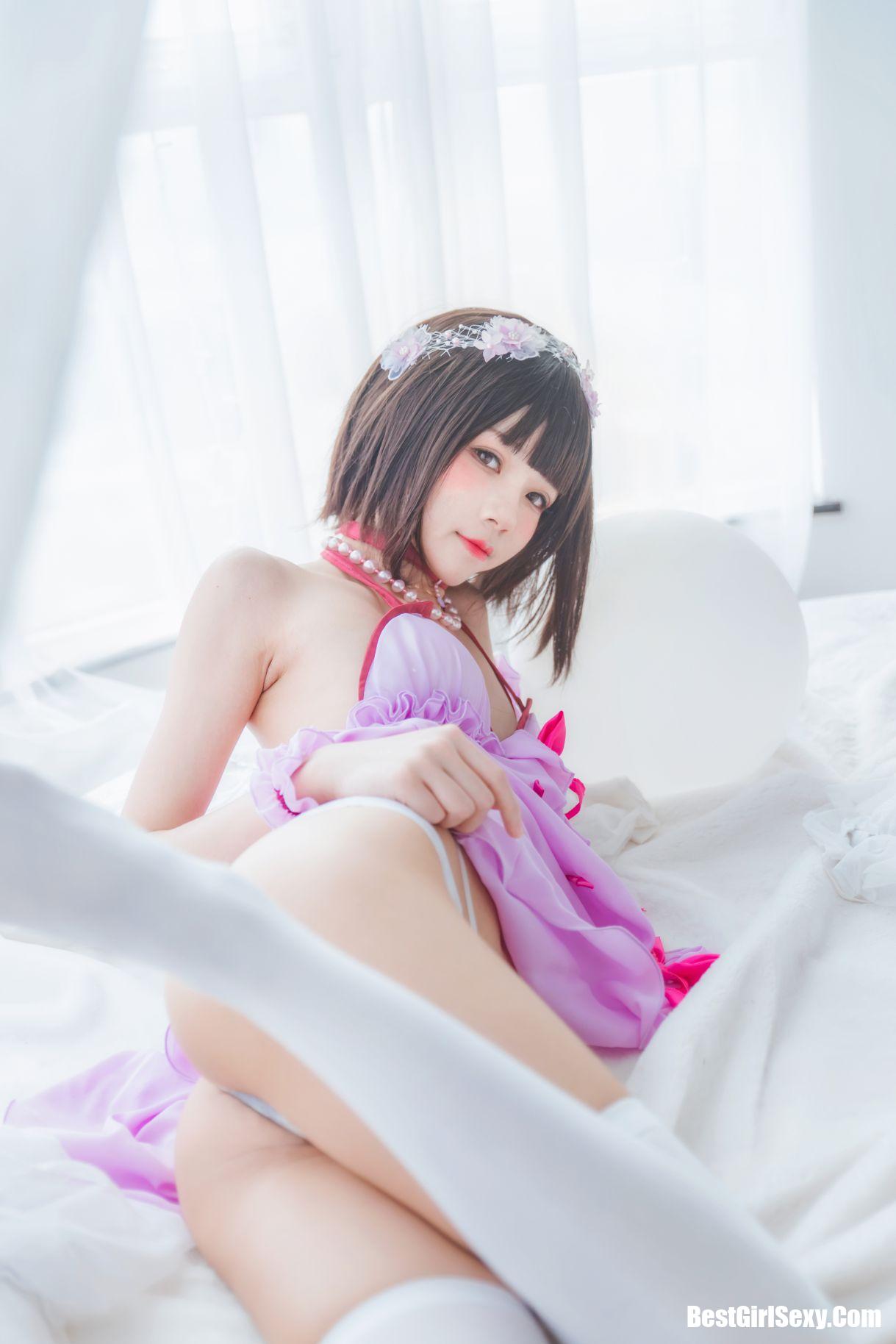 Coser@桜桃喵 Vol.034 加藤惠 紫色小睡裙