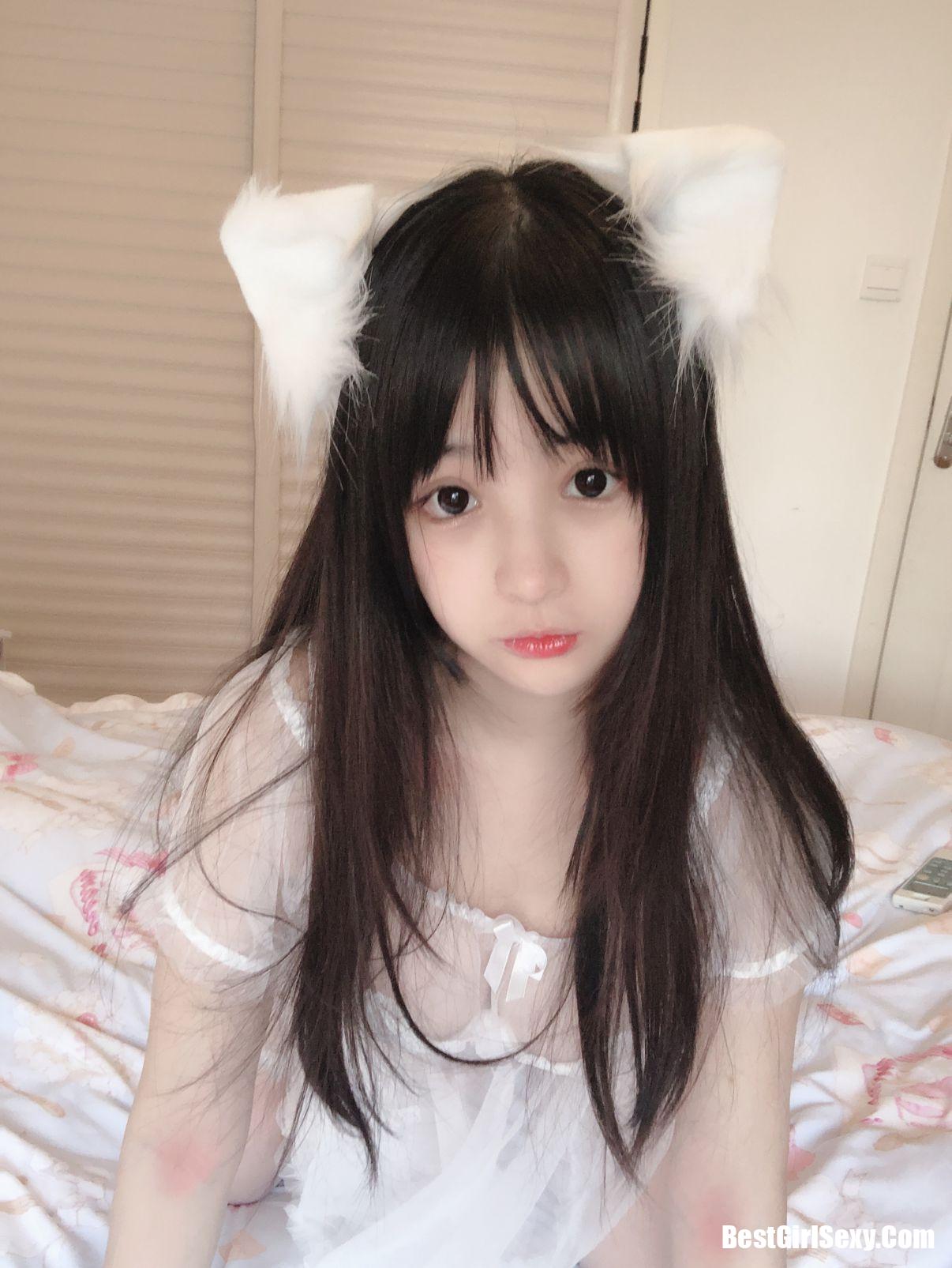 Coser@桜井宁宁 Vol.029 小白猫 蕾丝内衣