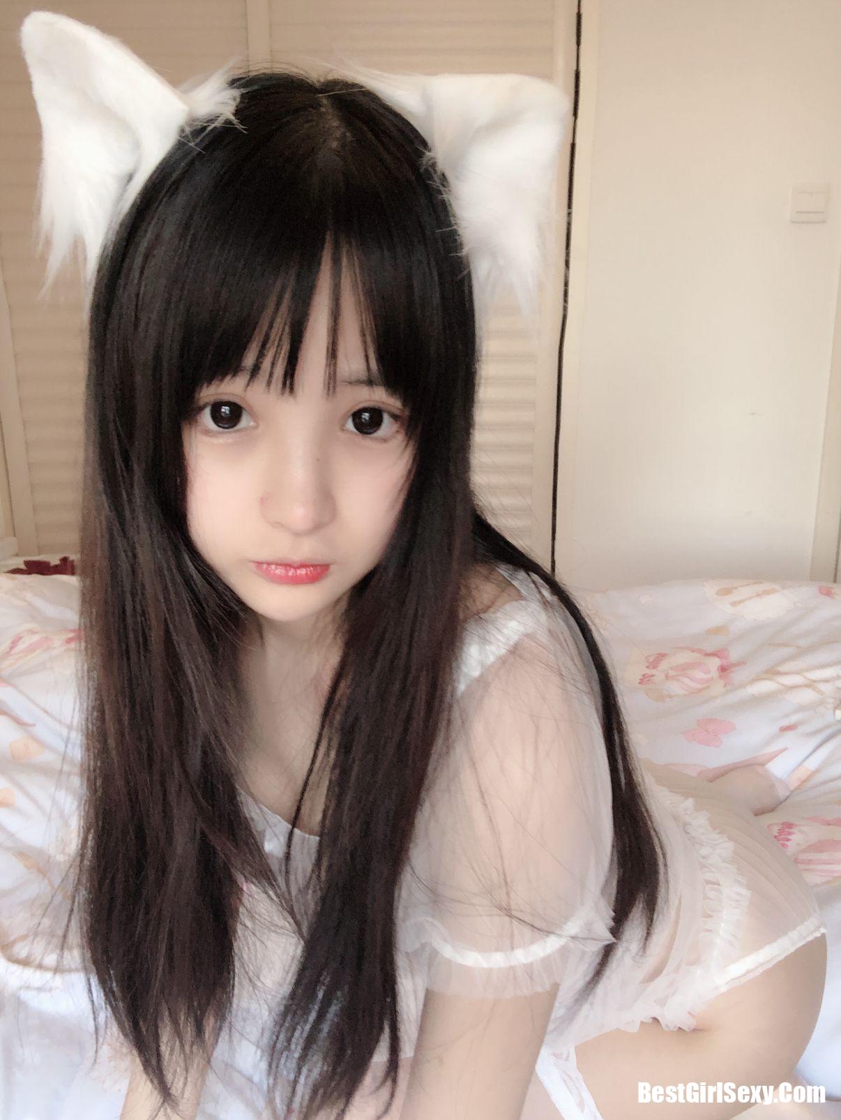 Coser@桜井宁宁 Vol.029 小白猫 蕾丝内衣