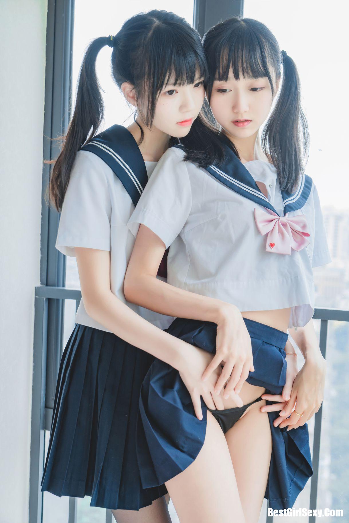 Coser@桜桃喵 Vol.047 制服双子