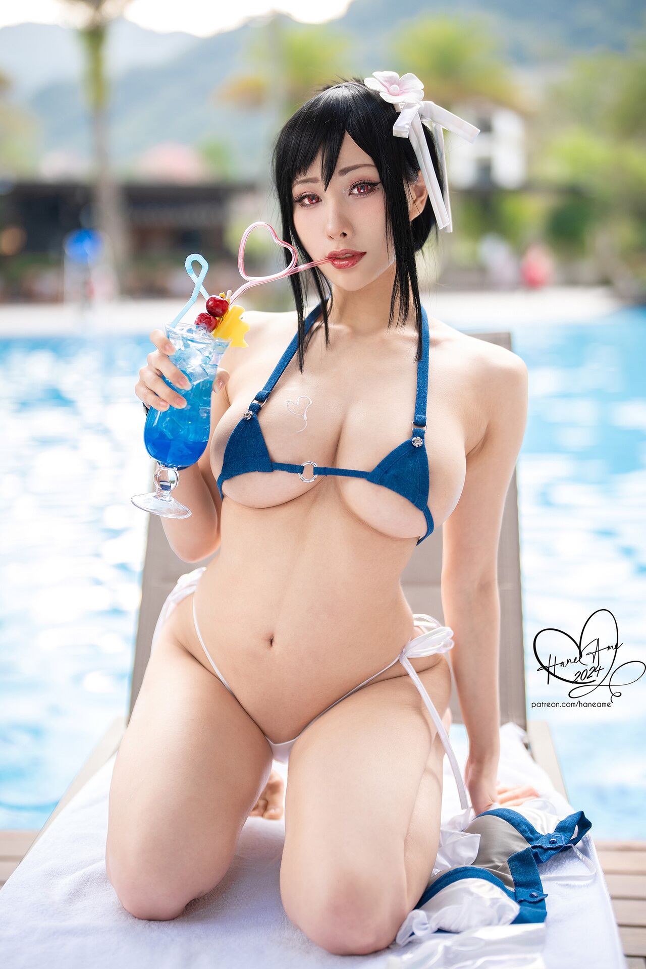 HaneAme - Tifa swimsuit [44P]