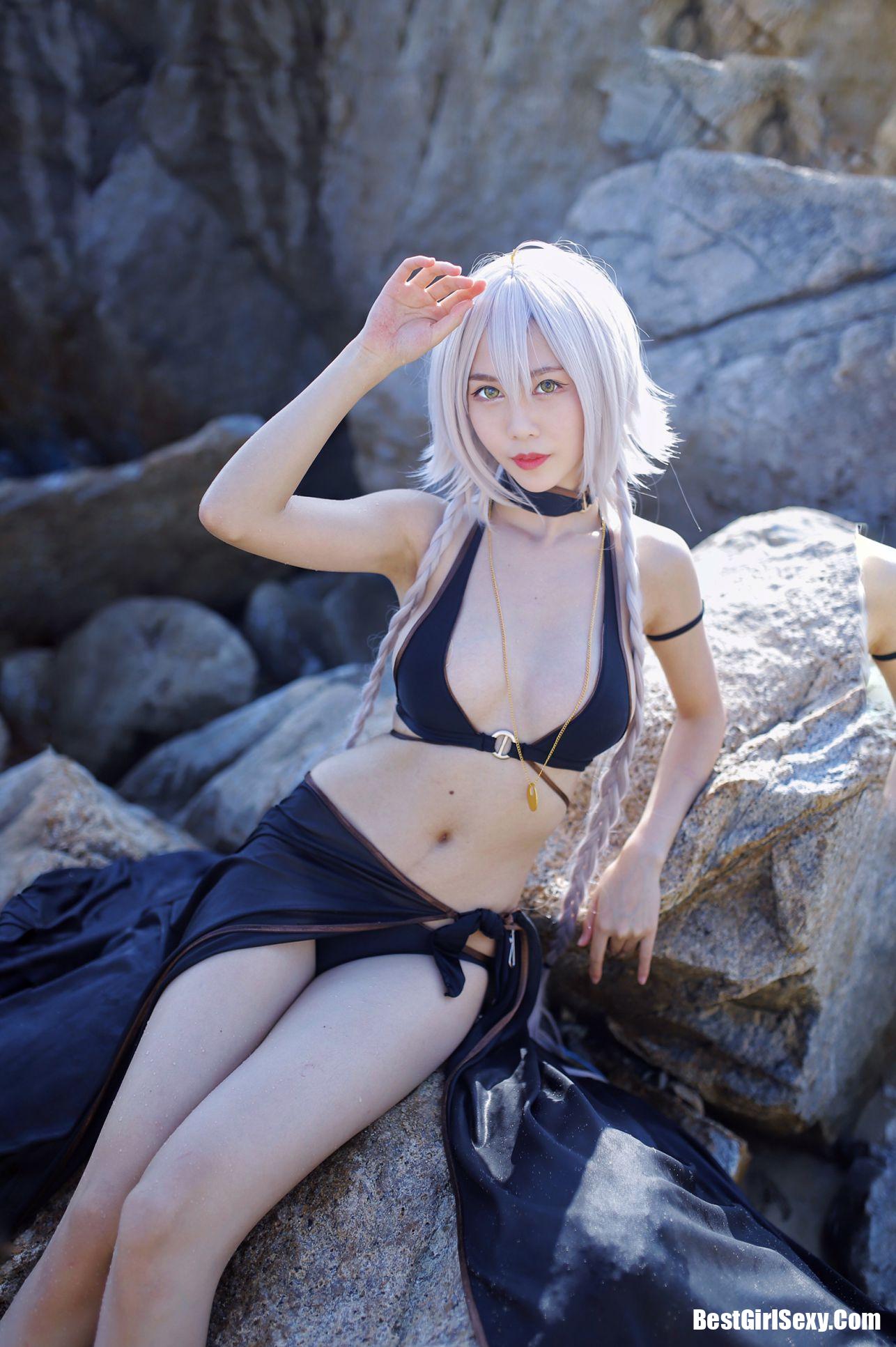 Coser@抖娘-利世 黑贞德泳装