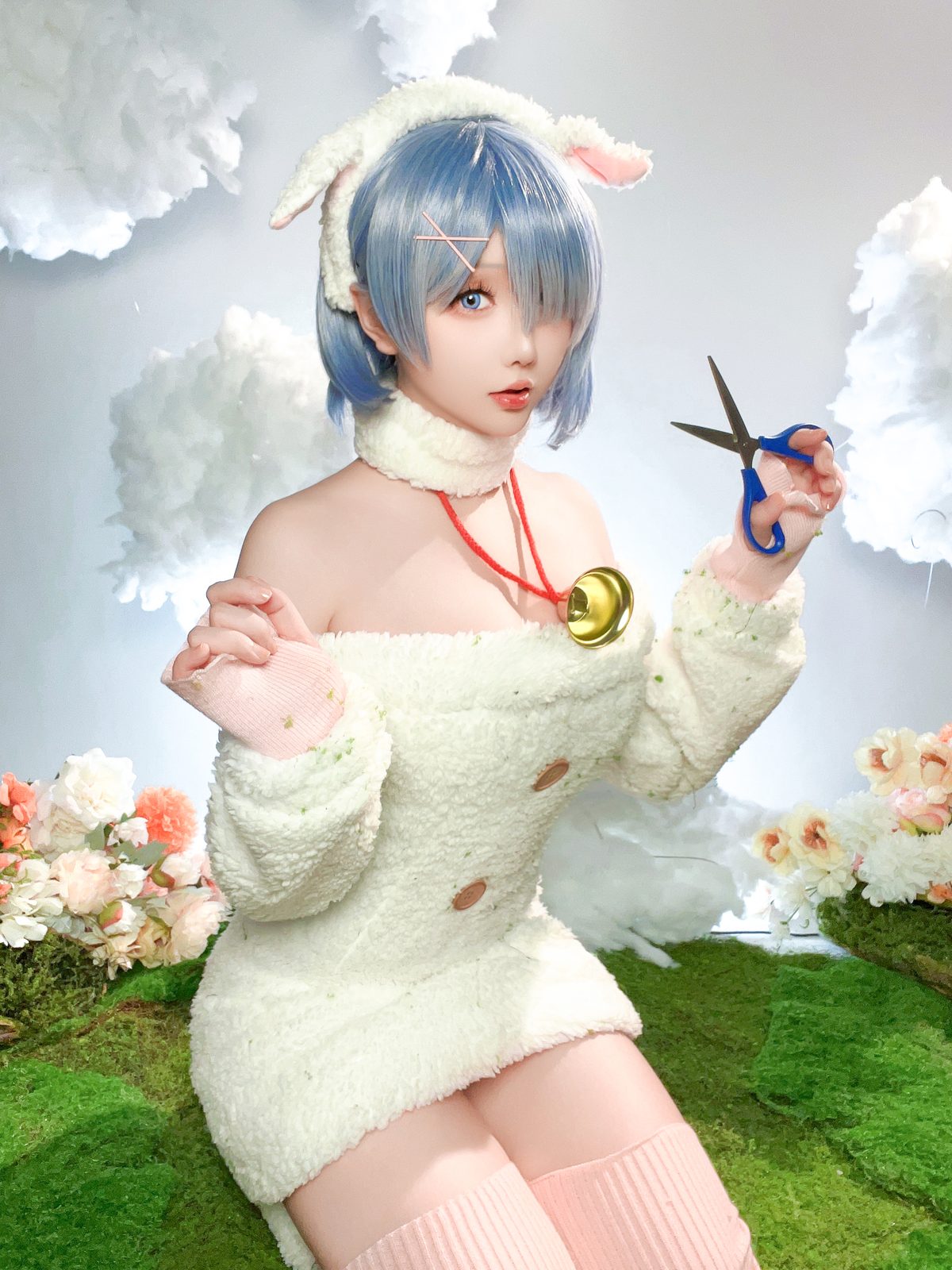 Coser@星之迟迟Hoshilily – 2024年01月计划赠品 RE 0 蕾姆 绵羊ver