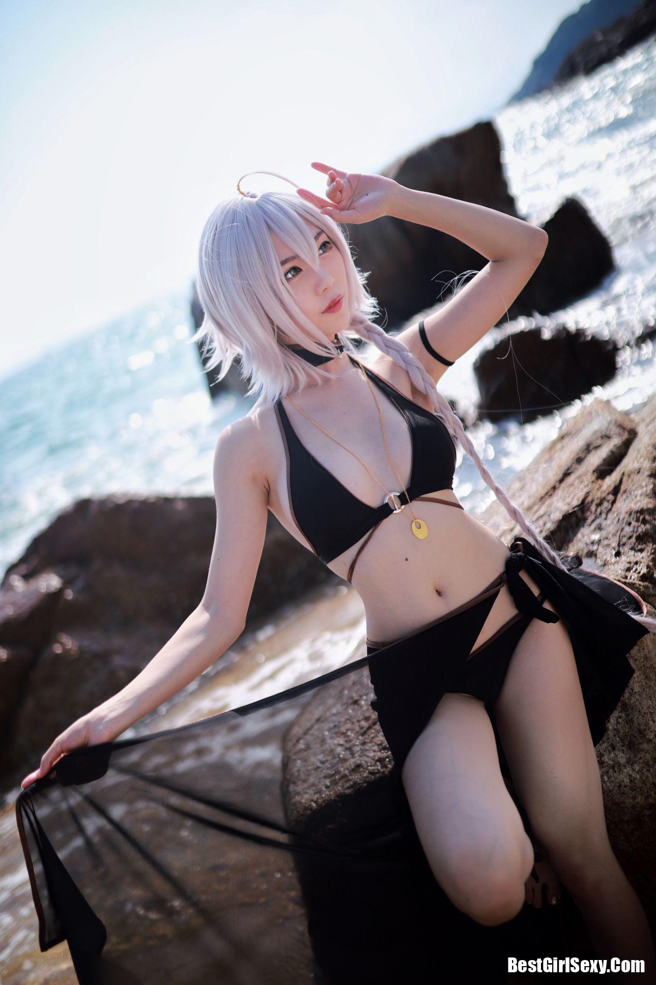 Coser@抖娘-利世 黑贞德泳装