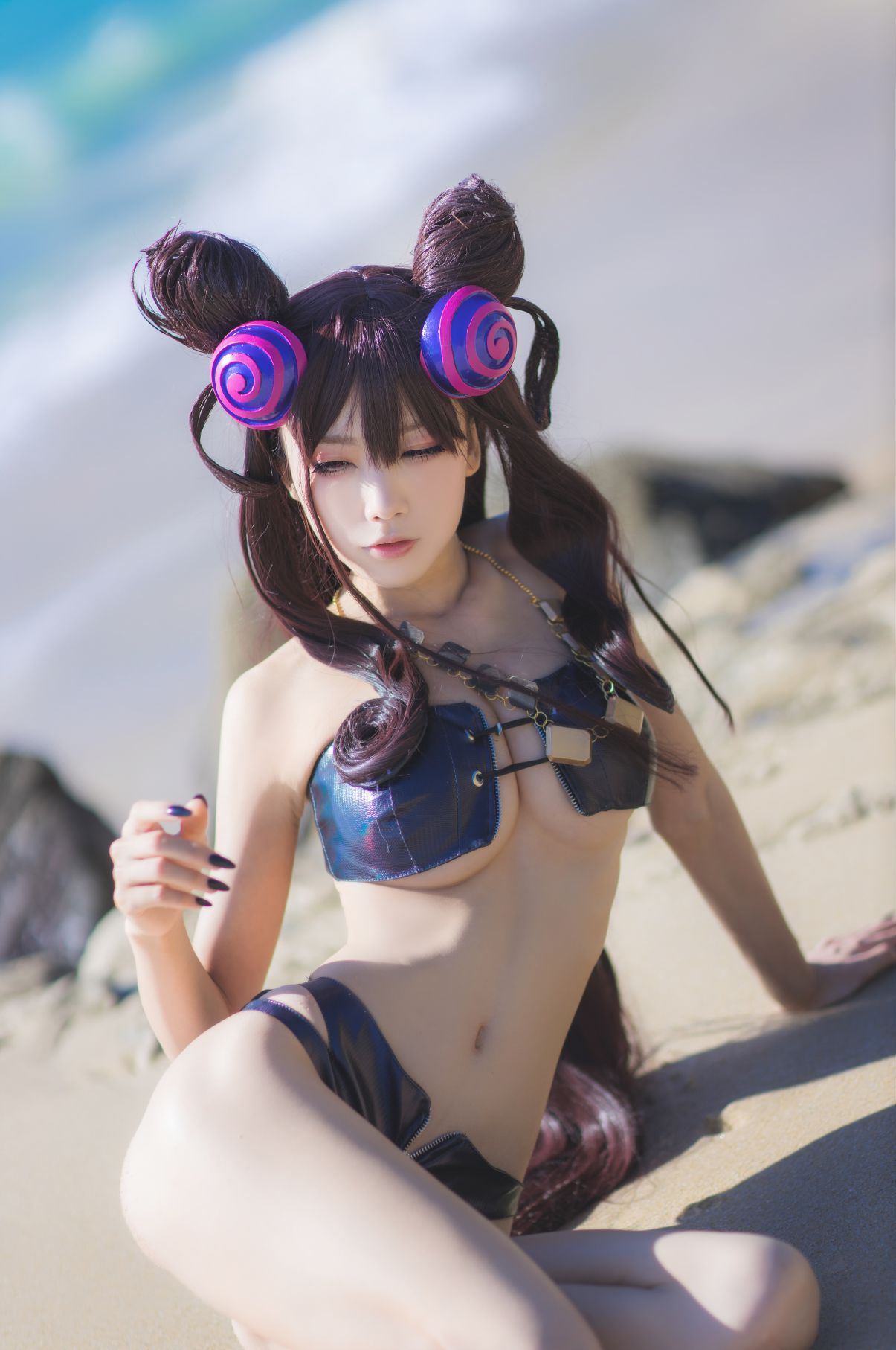 Coser@水淼Aqua Vol.051 紫式部水着Ver