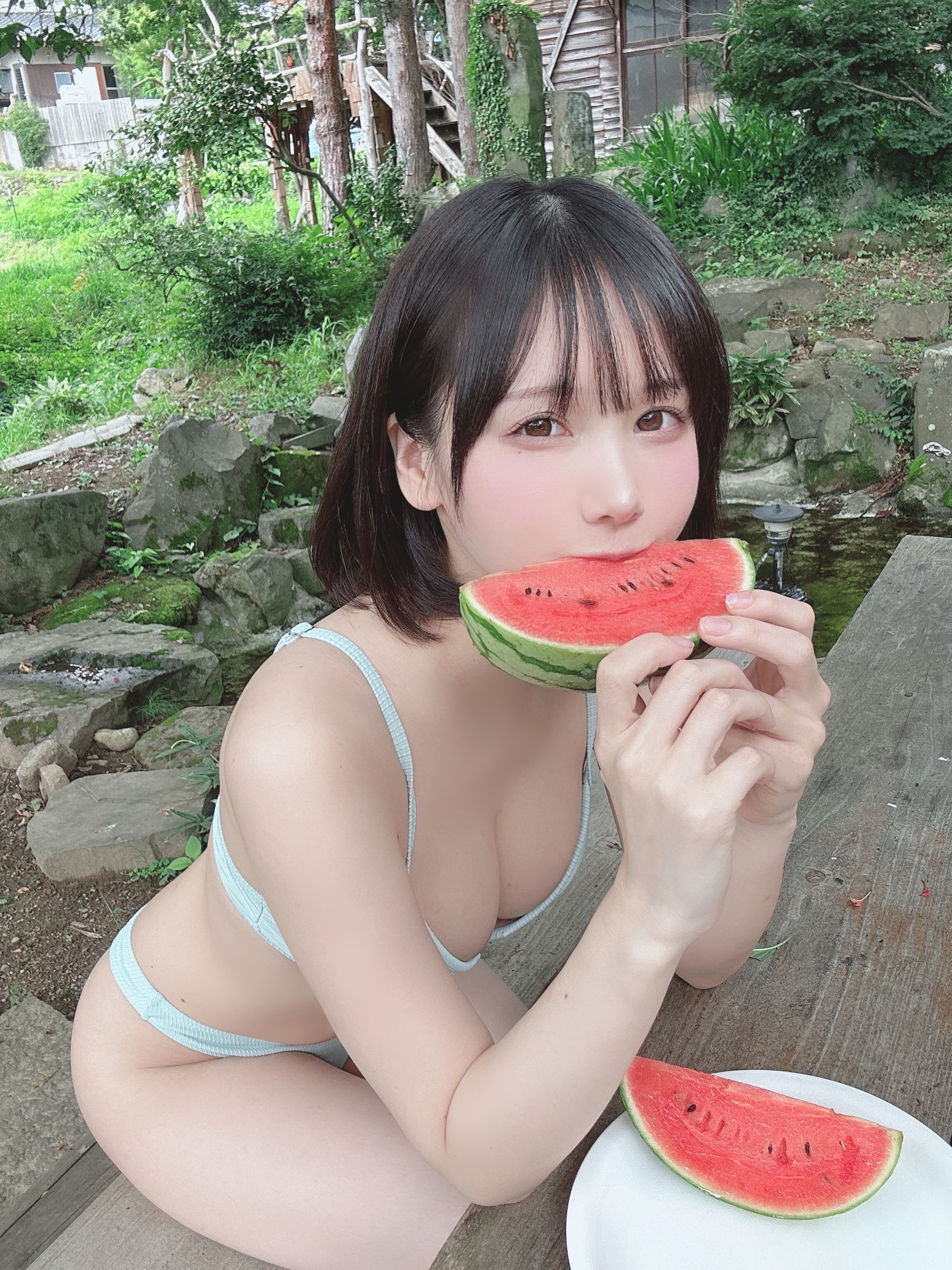 日本甜美COSERけんけん[fantia] 2023.08 田舎ビキニ [16P]