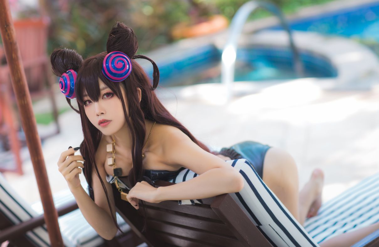 Coser@水淼Aqua Vol.051 紫式部水着Ver