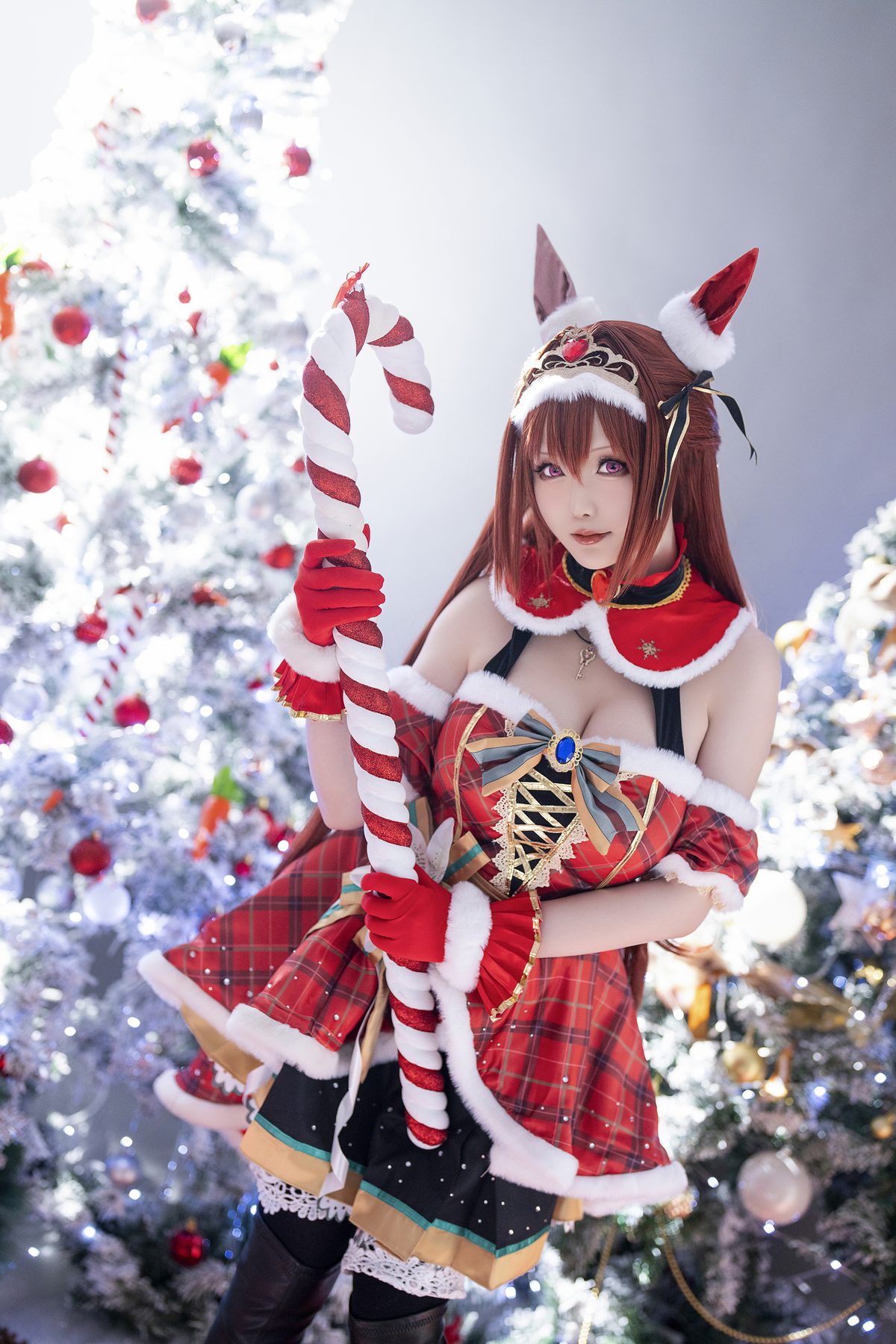 Coser@星之迟迟Hoshilily – 2023年12月计划A 赛马娘 大和赤骥 圣诞衣装