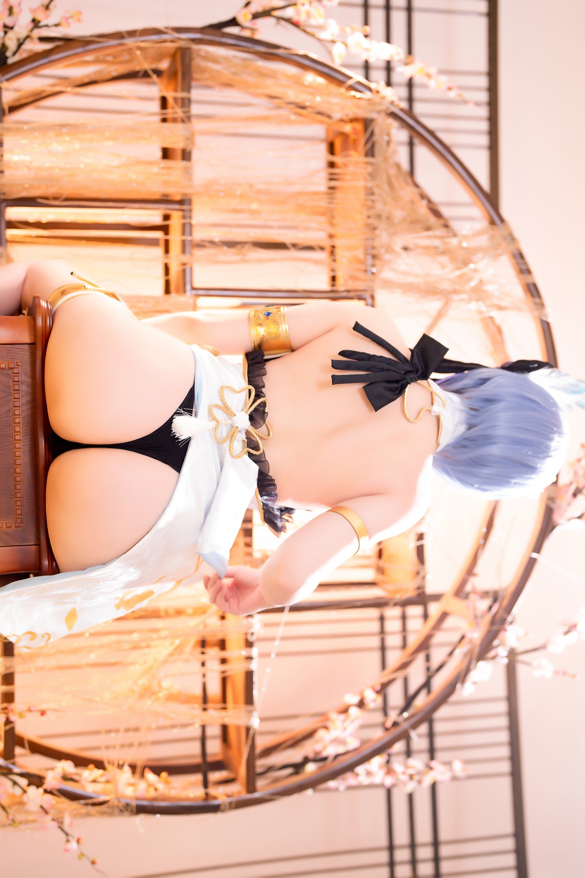 Cosplay 星之迟迟Hoshilily 蕾姆旗袍 [56P]