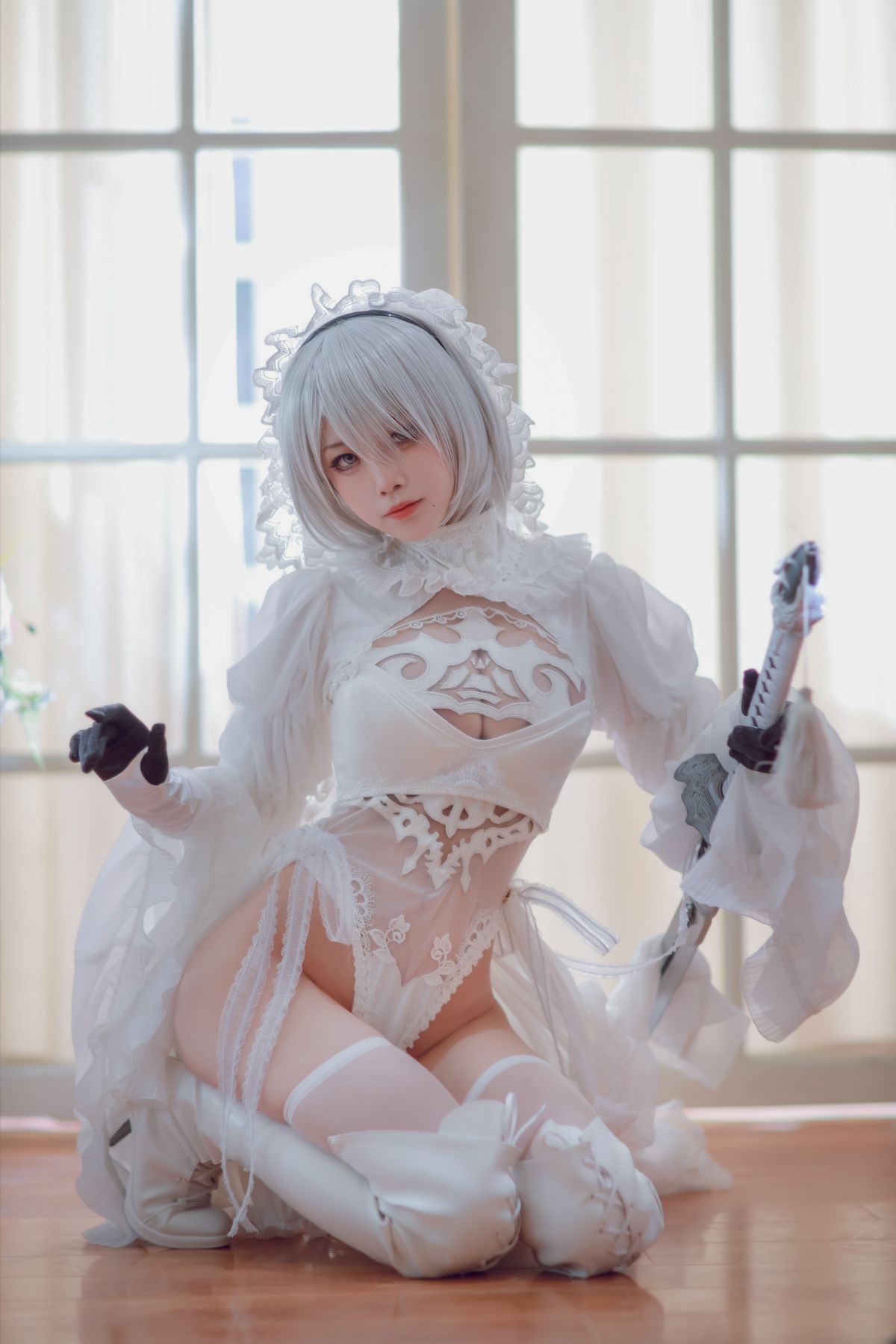 Coser@水淼Aqua Vol.039 Black and white 2B