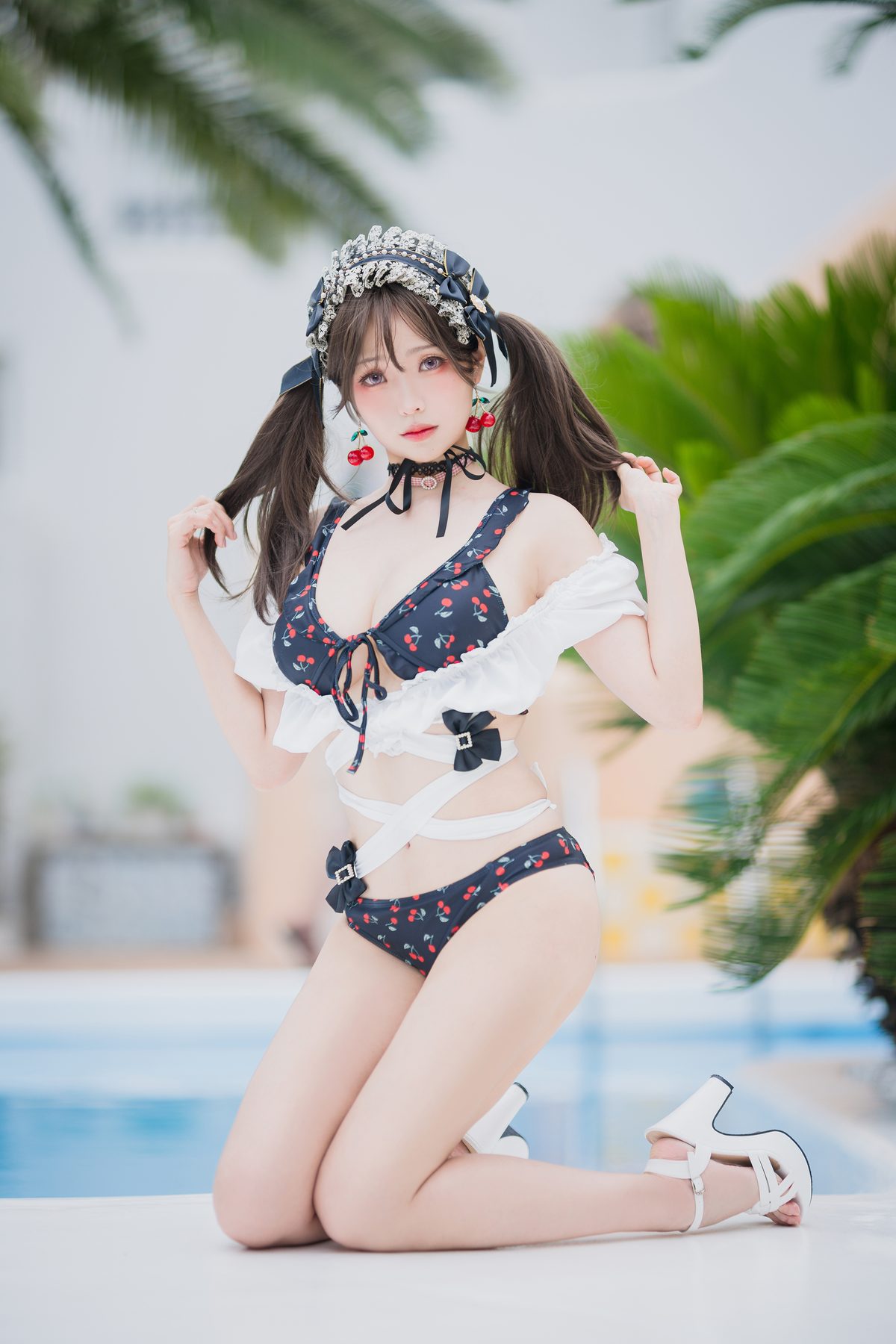 Coser@Ely_eee ElyEE子 – 2023 August B-櫻桃地雷系少女 Cherry Ground Mine Girl