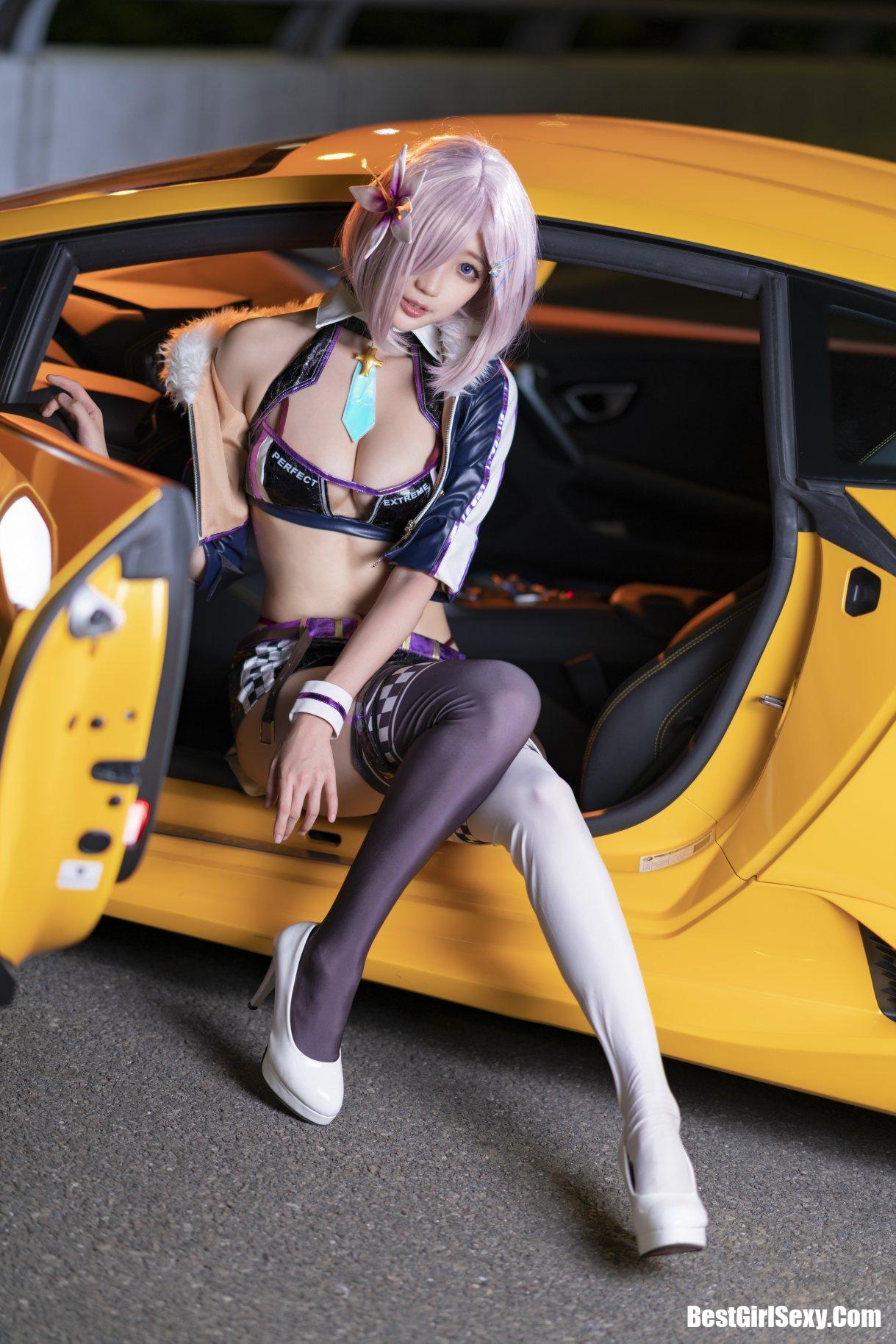 Coser@周叽是可爱兔兔 Vol.006 玛修赛车