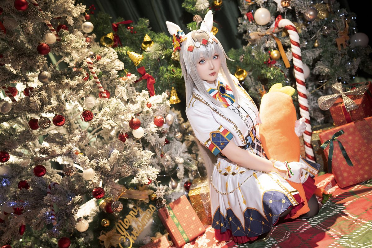 Coser@星之迟迟Hoshilily – 2023年12月计划赠品 赛马娘 小栗帽 圣诞衣装