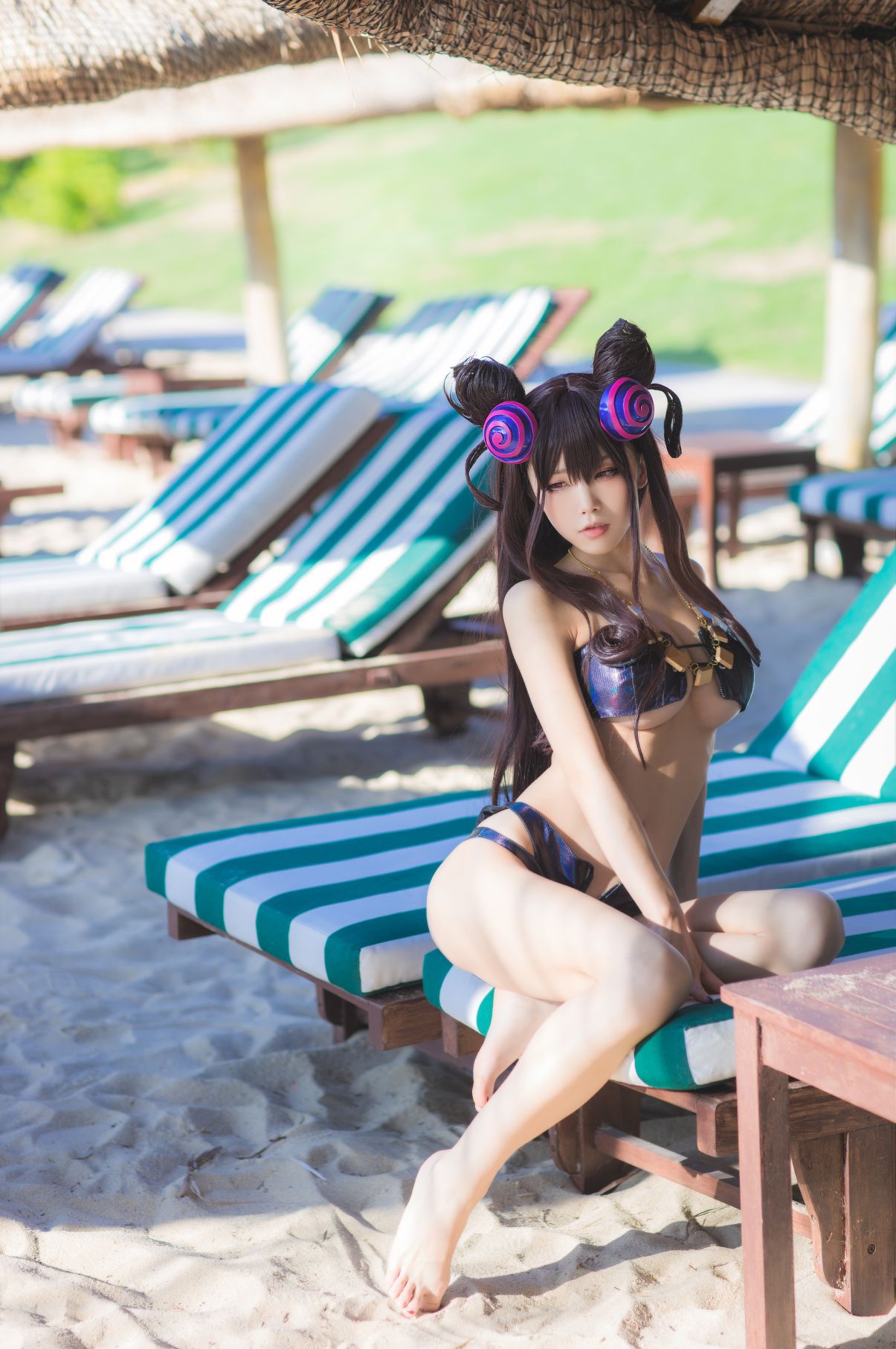 Coser@水淼Aqua Vol.051 紫式部水着Ver