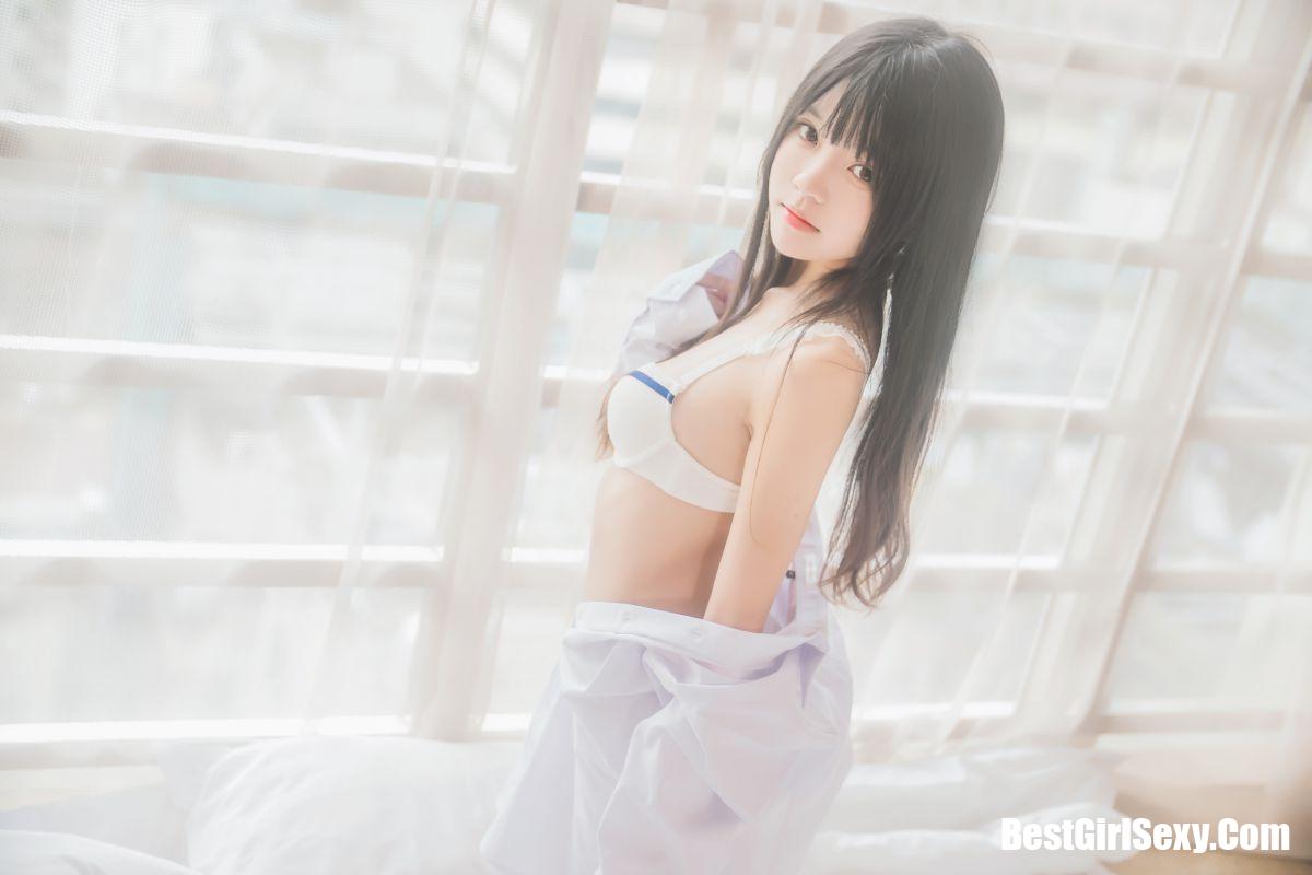 Coser@桜桃喵 Vol.072 白衬衫散发