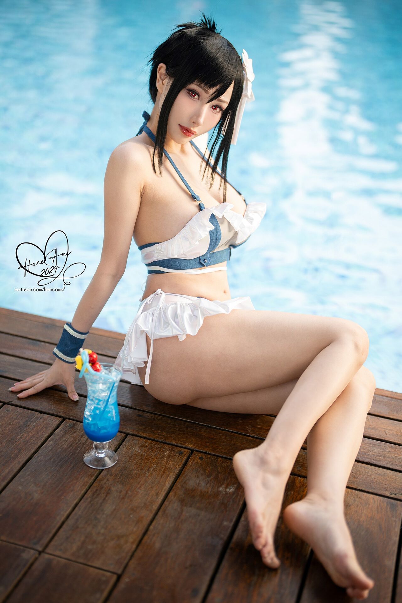 HaneAme - Tifa swimsuit [44P]