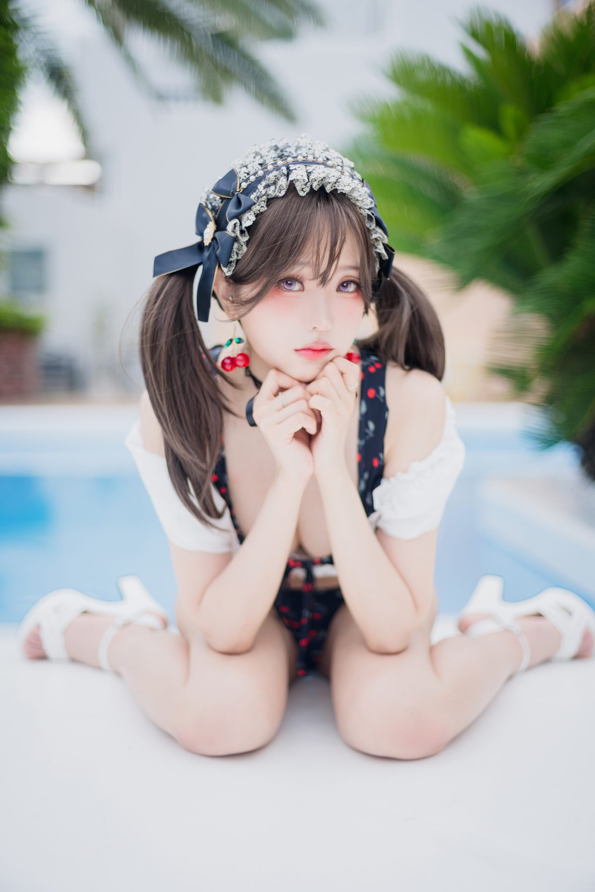 Coser@Ely_eee ElyEE子 – 2023 August B-櫻桃地雷系少女 Cherry Ground Mine Girl