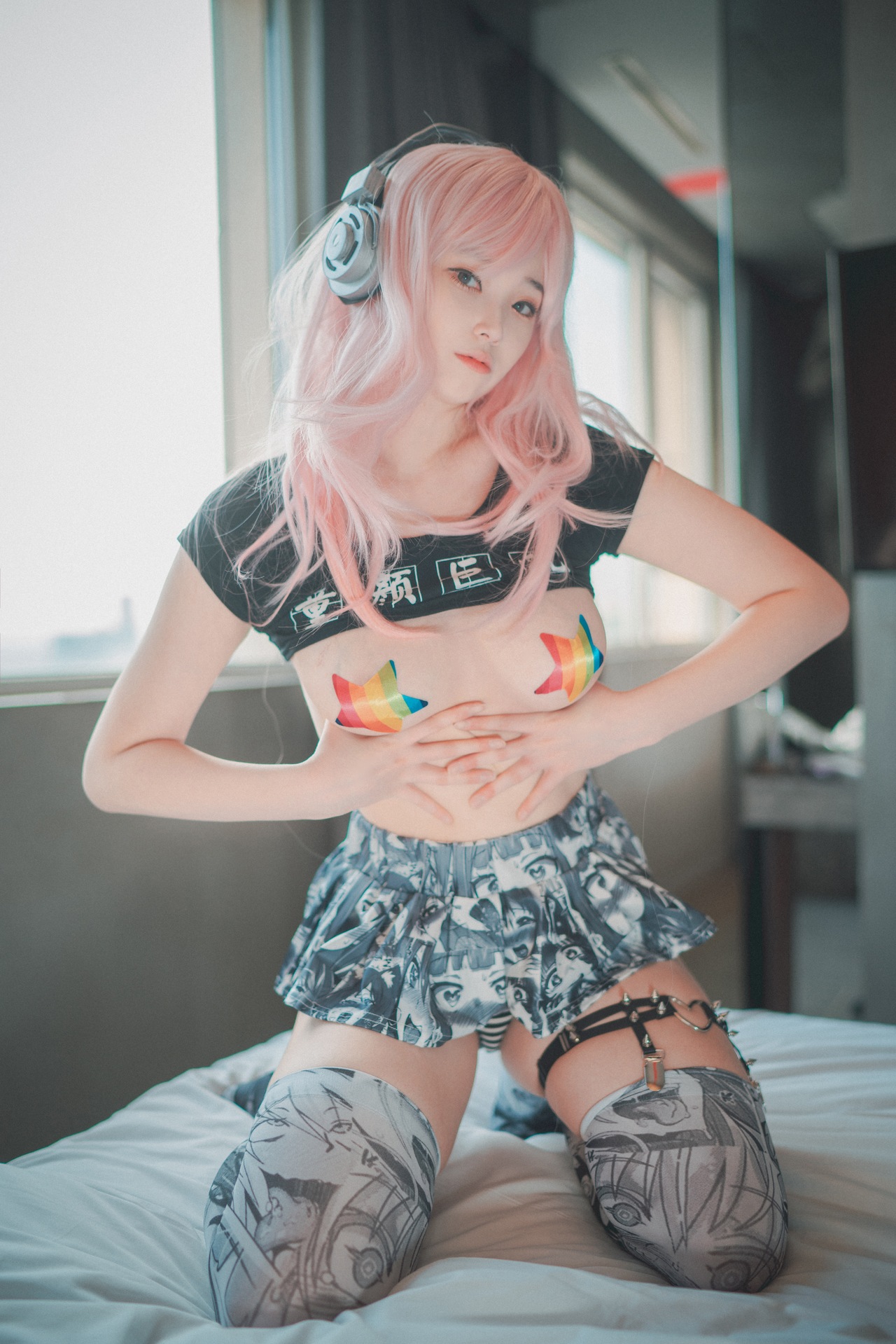 Bambi 밤비, [DJAWA] Sonico w_ Micro-top (Super Sonico) [35P]