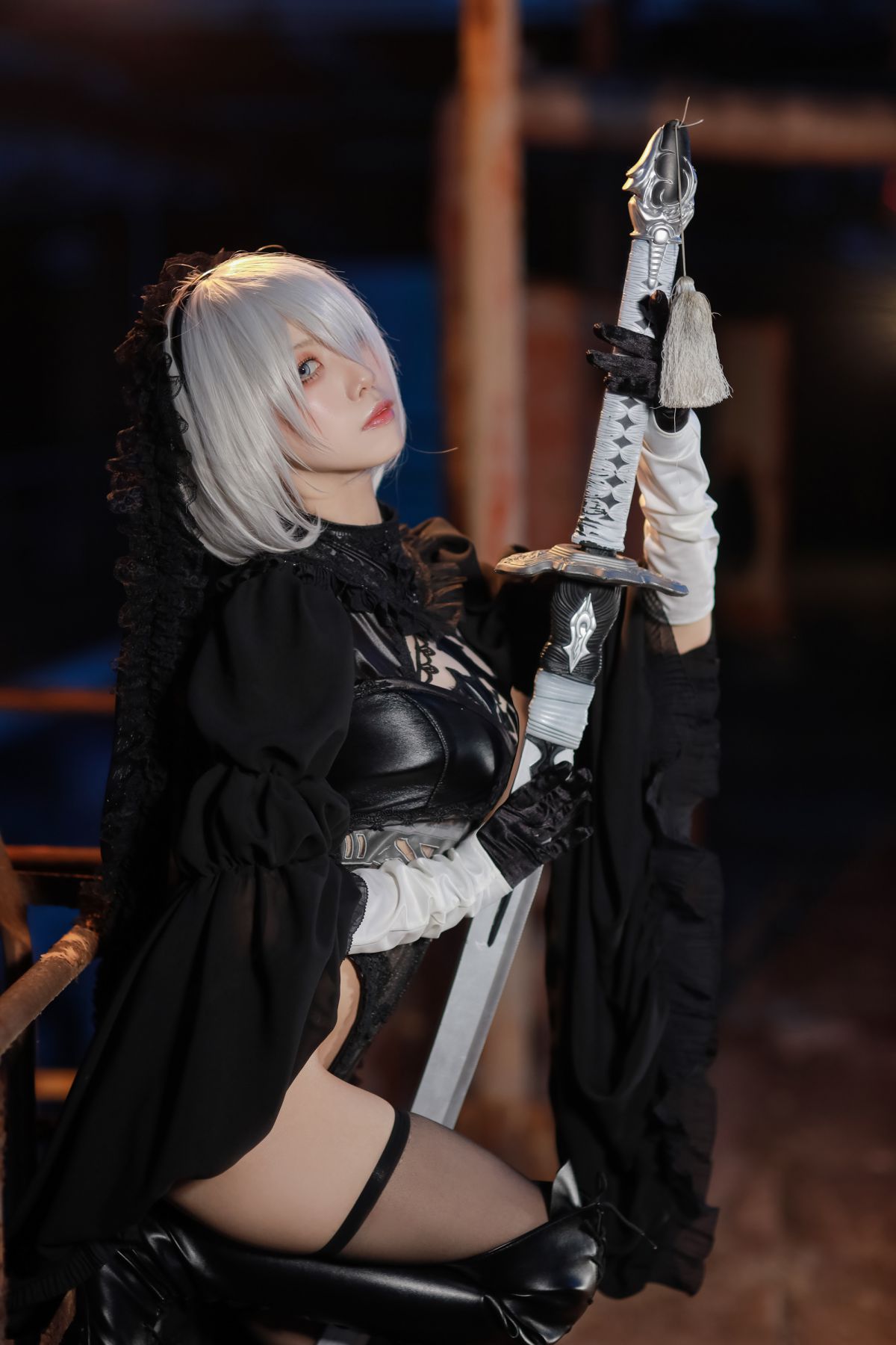 Coser@水淼Aqua Vol.039 Black and white 2B