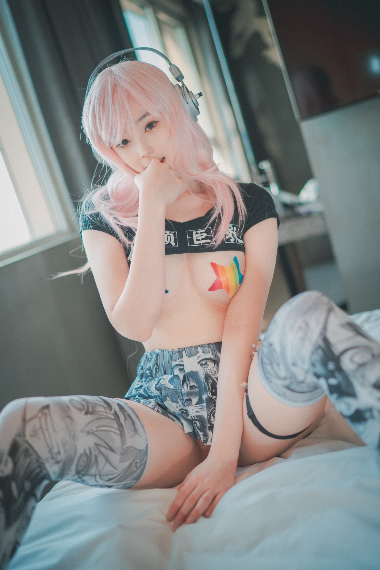 Bambi 밤비, [DJAWA] Sonico w_ Micro-top (Super Sonico) [35P]