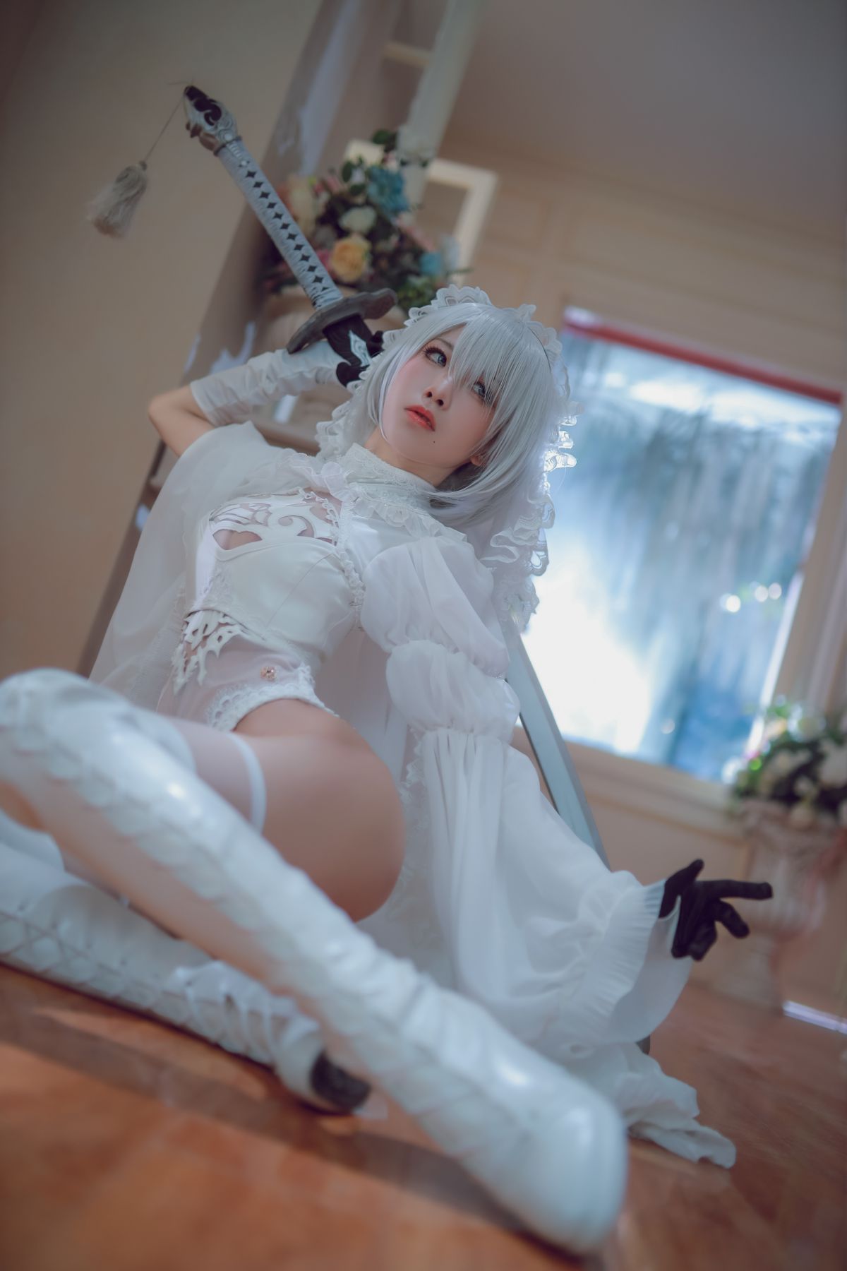 Coser@水淼Aqua Vol.039 Black and white 2B