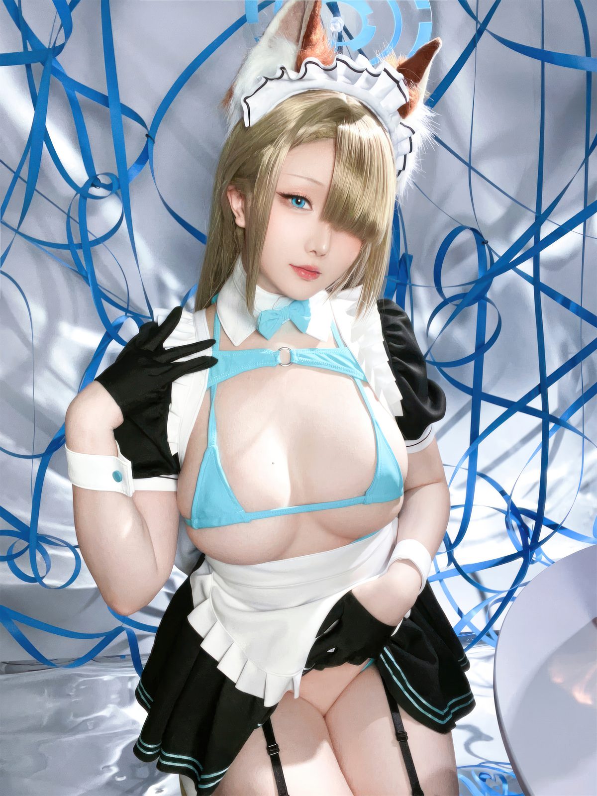 Coser@星之迟迟Hoshilily – 2023年12月计划C – 明日奈同人女仆 Part2