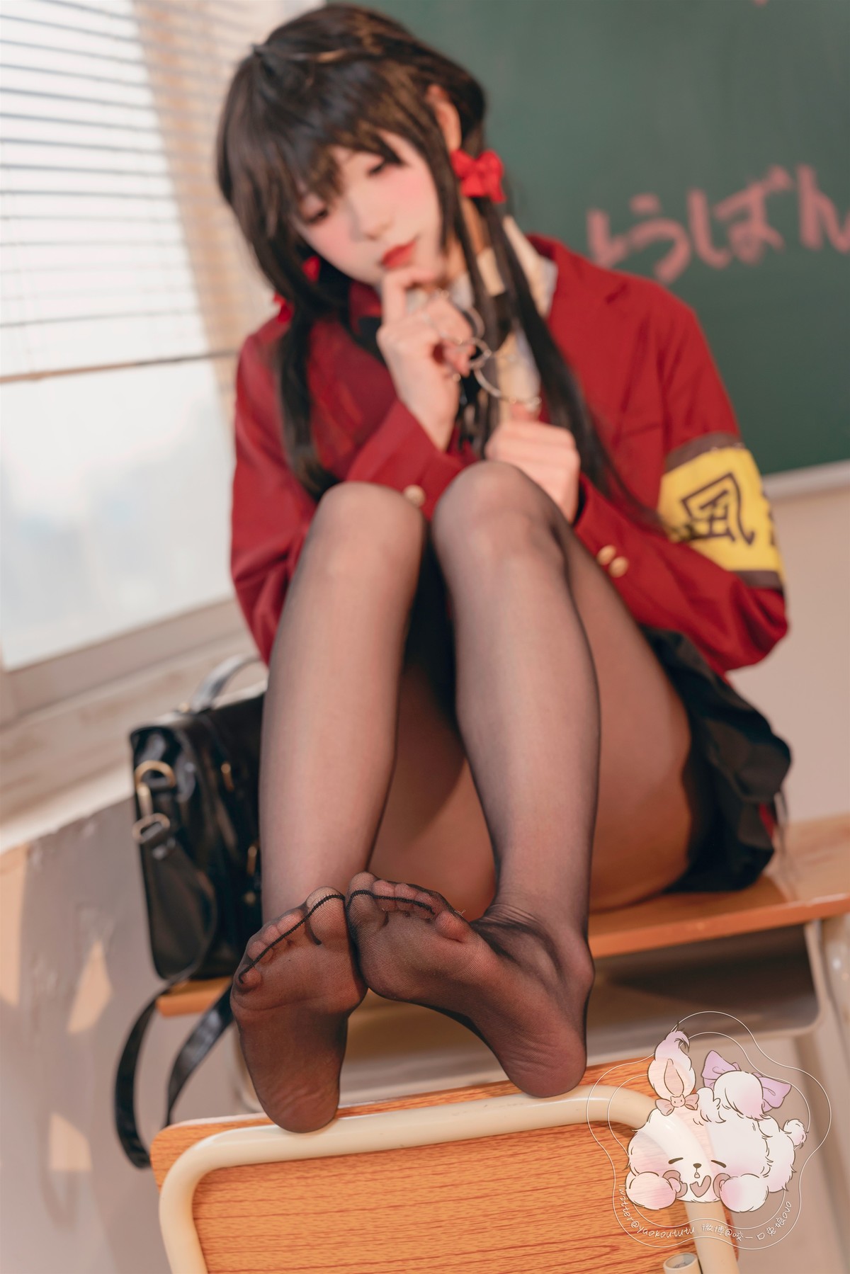 Cosplay 咬一口兔娘 风纪委员大凤 Set.01