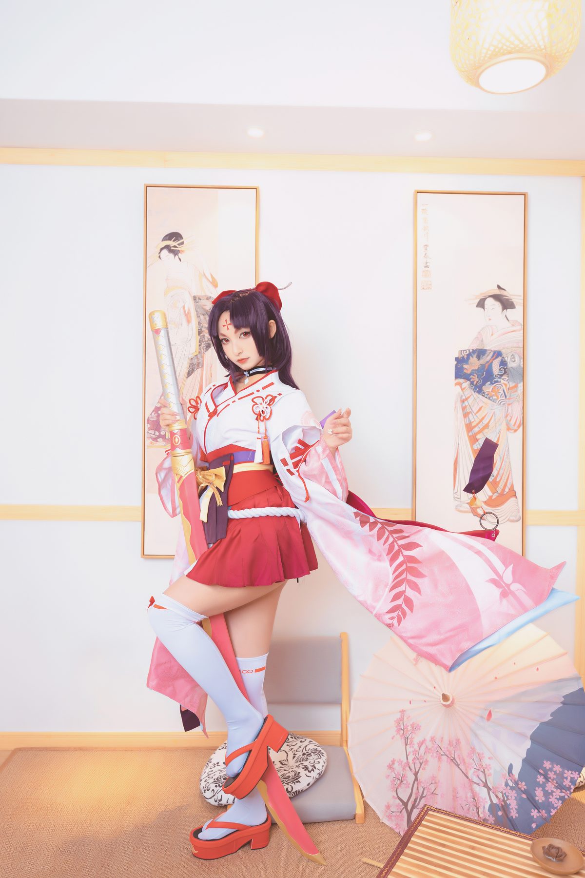 Coser@神楽坂真冬 Vol.063 绝对企画-陈And妖刀姬cos 刀ノ語 Part3