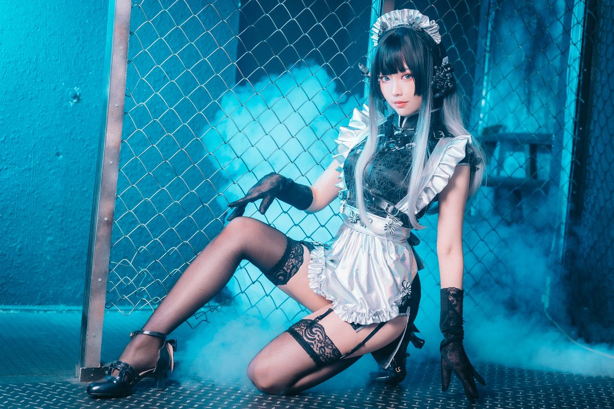 Coser@Ely_eee ElyEE子 – 賽博女僕 Melanite黑榴石