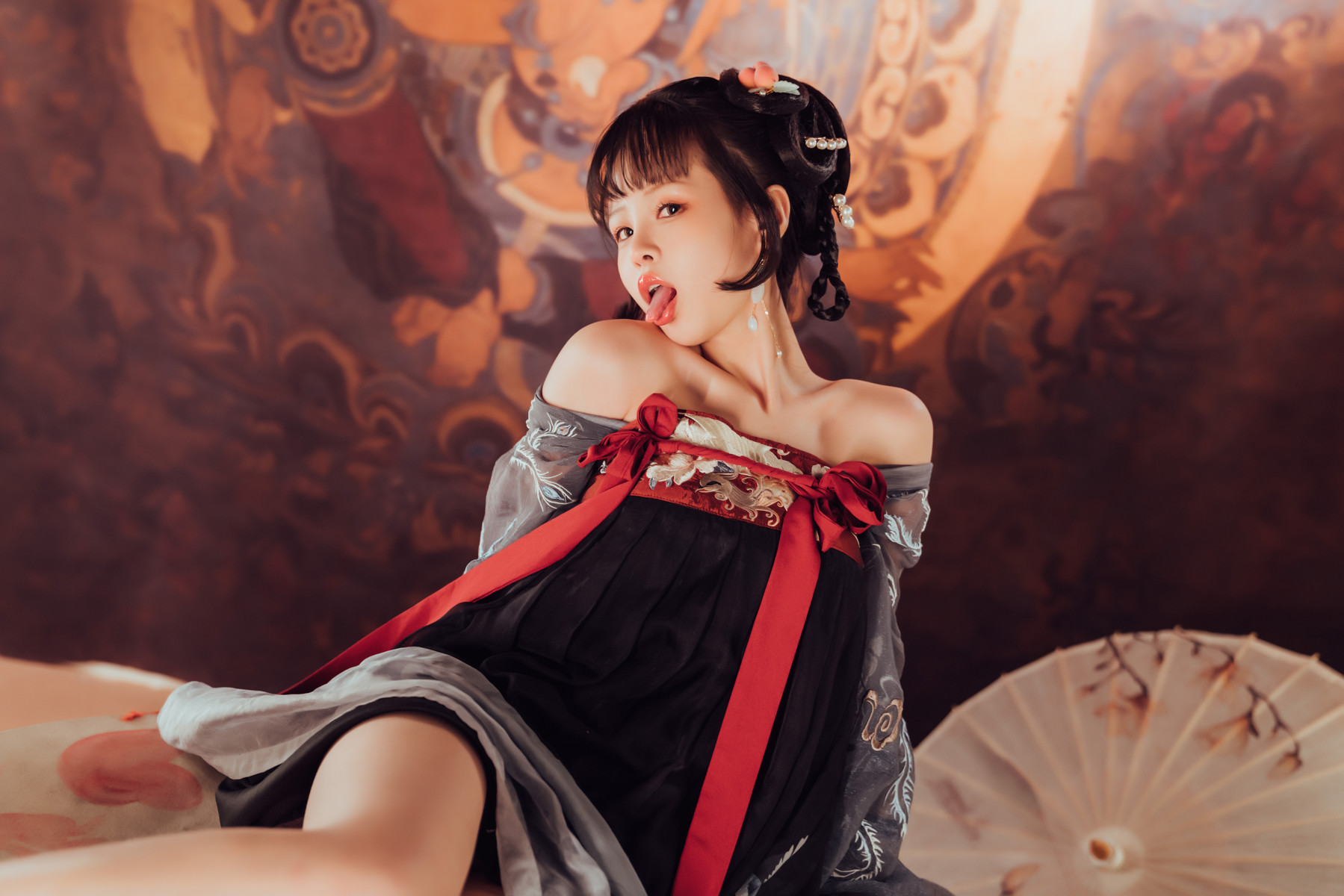 Cosplay 晕崽Zz 小琵琶精 Set.01