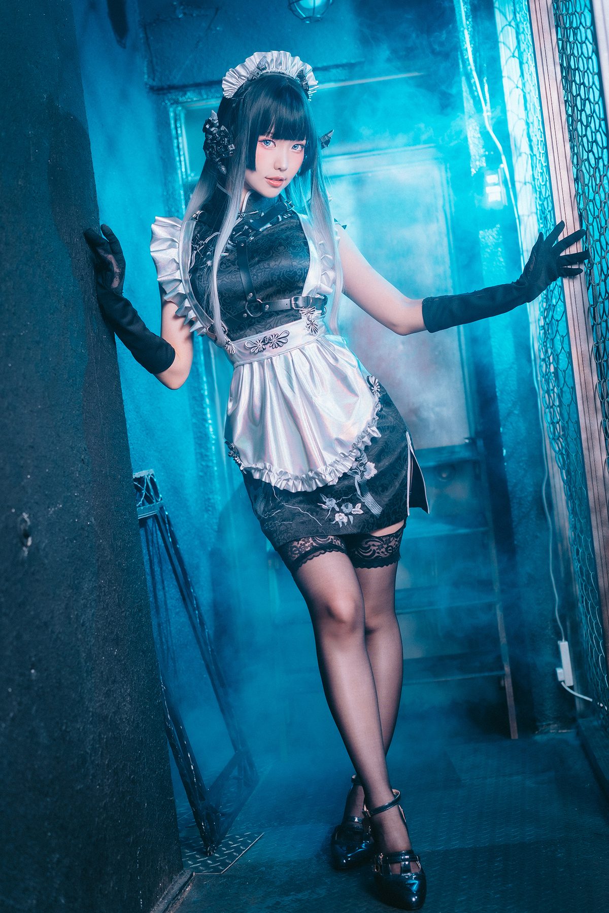 Coser@Ely_eee ElyEE子 – 賽博女僕 Melanite黑榴石