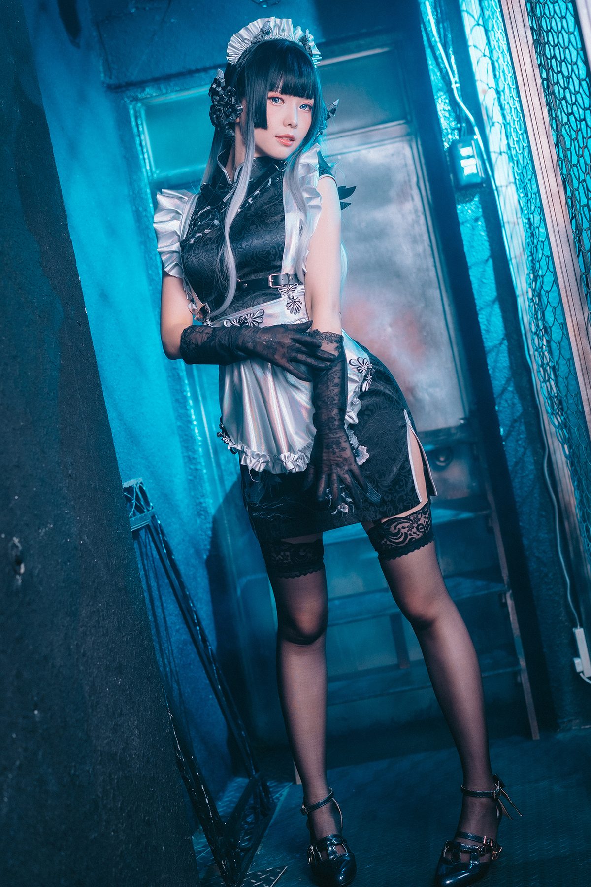 Coser@Ely_eee ElyEE子 – 賽博女僕 Melanite黑榴石