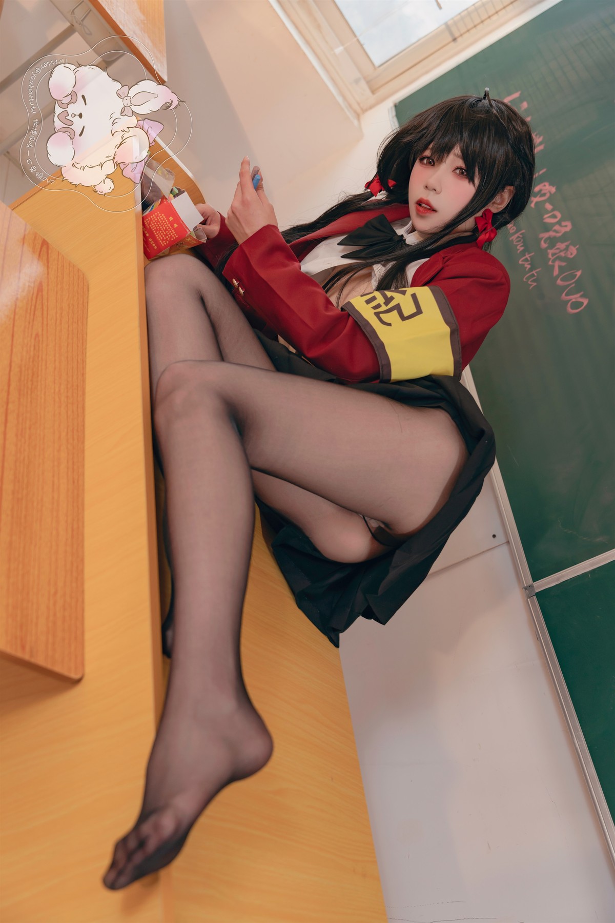 Cosplay 咬一口兔娘 风纪委员大凤 Set.02