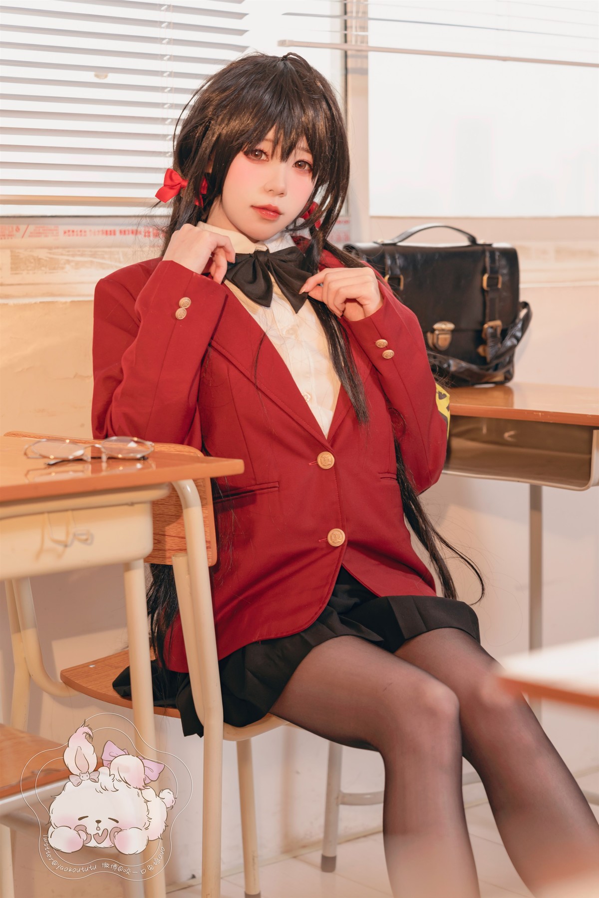 Cosplay 咬一口兔娘 风纪委员大凤 Set.01