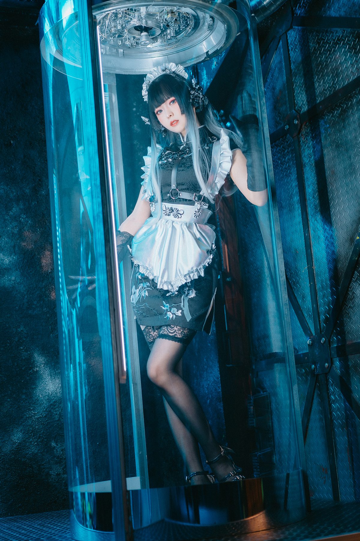 Coser@Ely_eee ElyEE子 – 賽博女僕 Melanite黑榴石