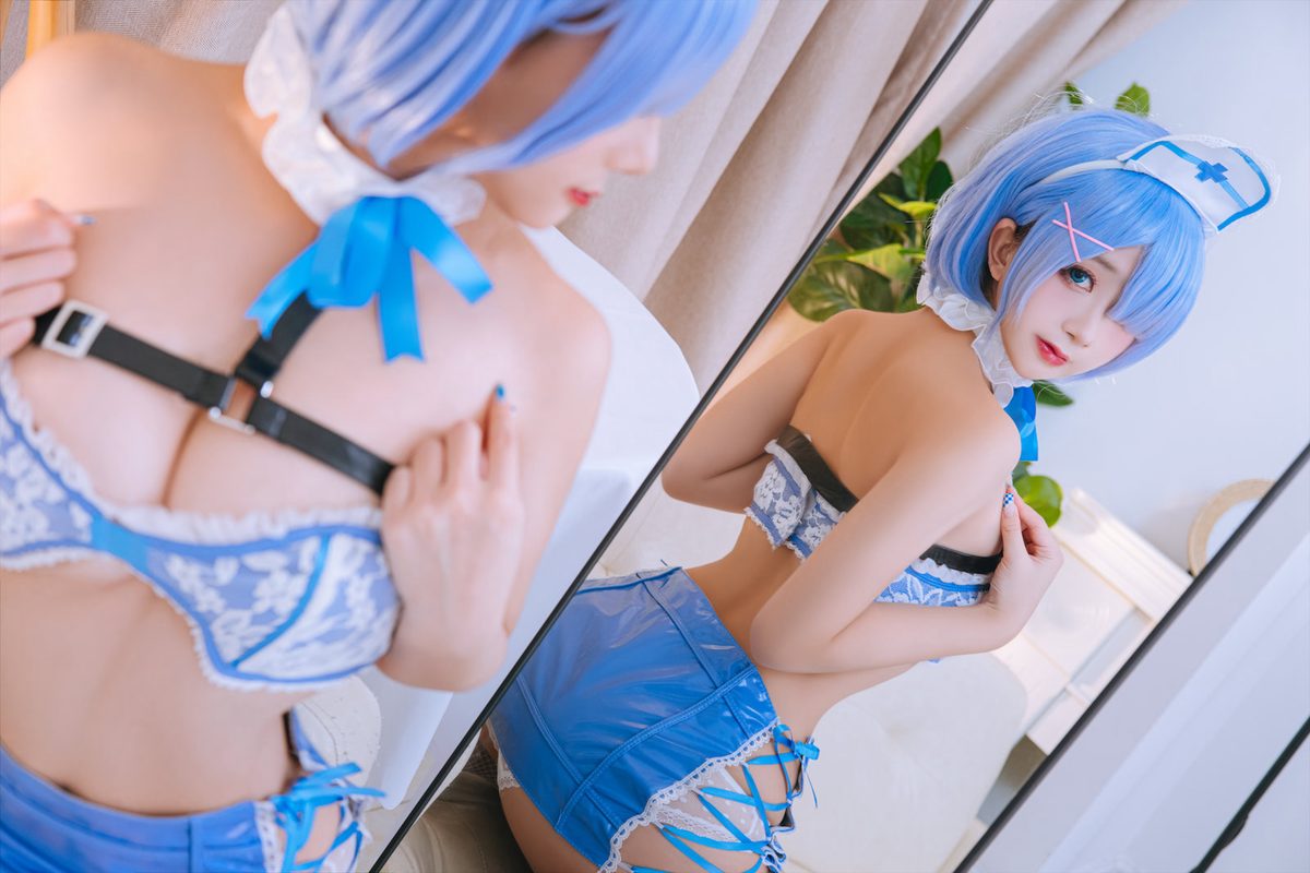 Coser@日奈娇 – 蕾姆蓝色护士