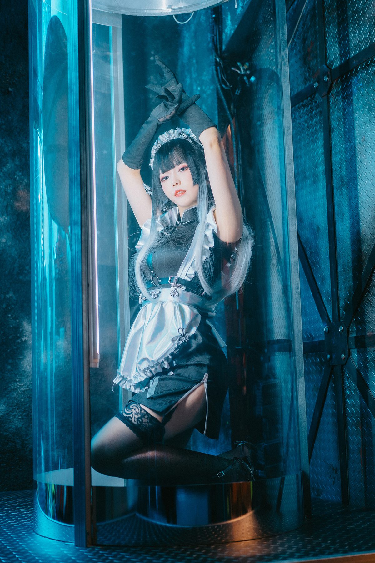 Coser@Ely_eee ElyEE子 – 賽博女僕 Melanite黑榴石