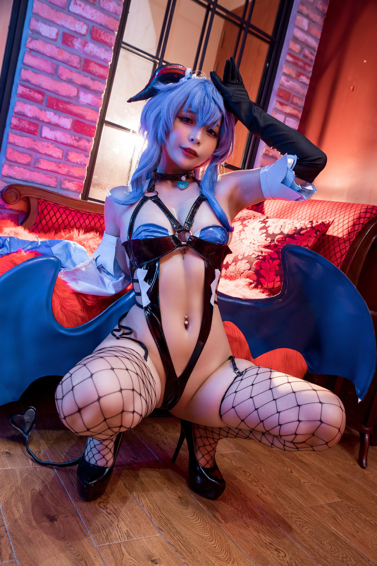 Cosplay Umeko.J Ganyu Succubus Set.01