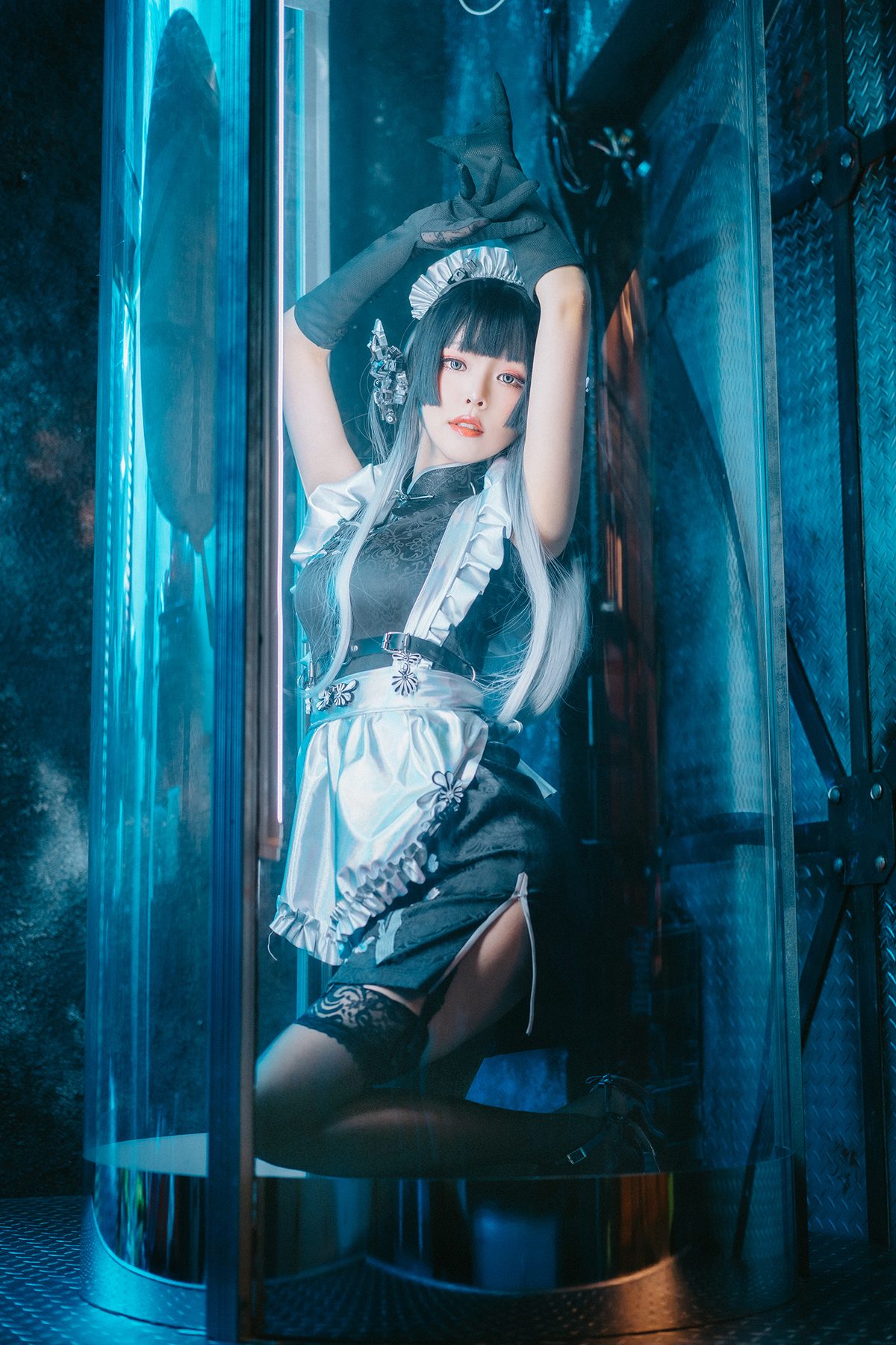 Coser@Ely_eee ElyEE子 – 賽博女僕 Melanite黑榴石