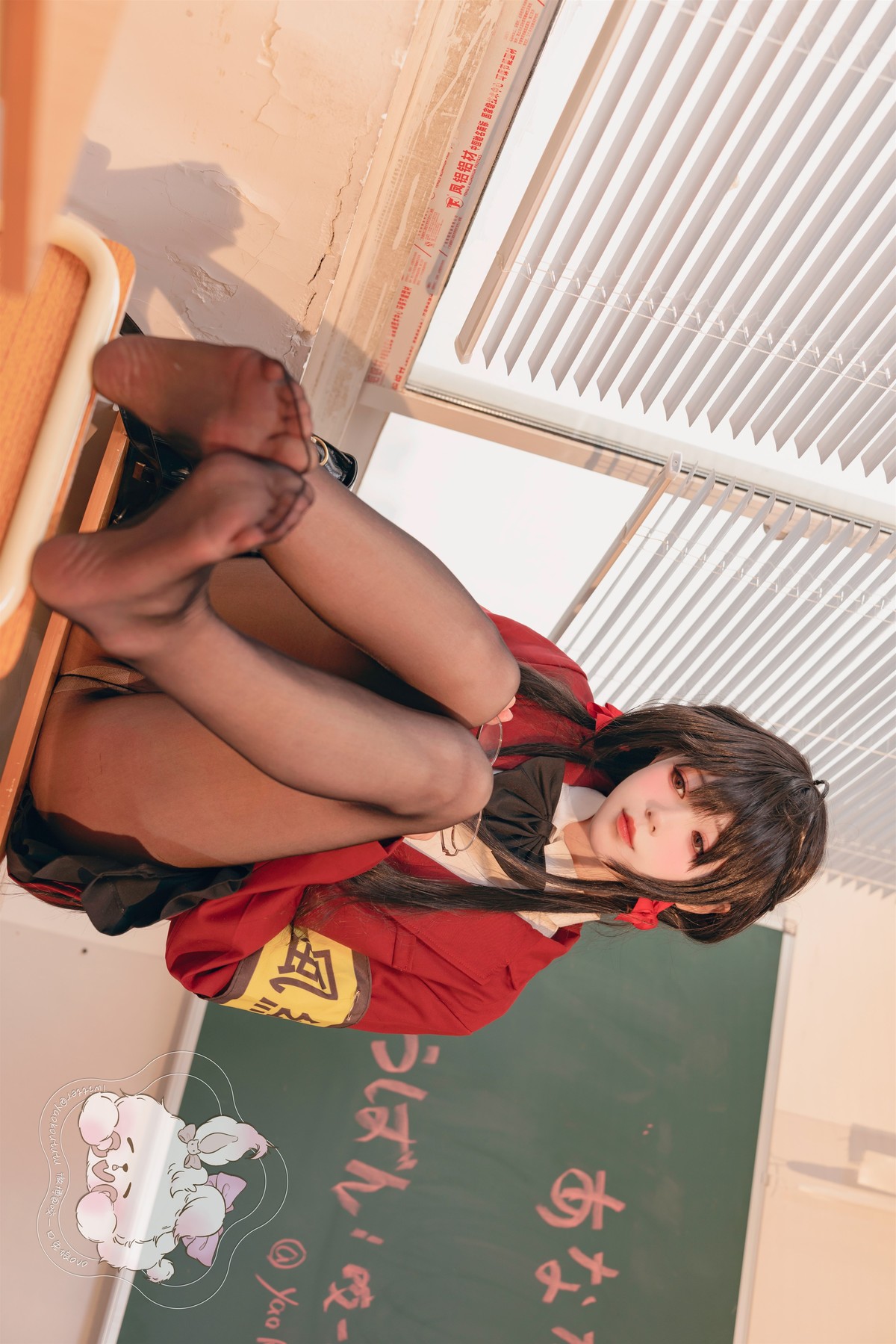 Cosplay 咬一口兔娘 风纪委员大凤 Set.01