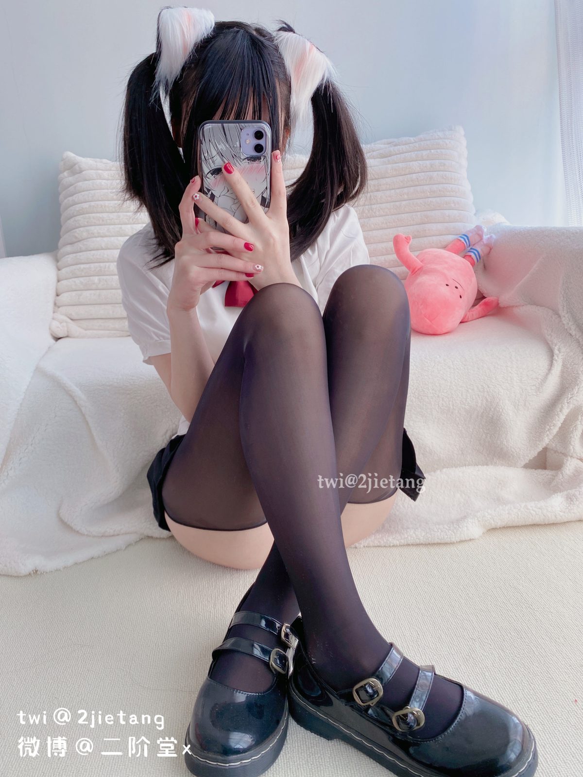 Coser@二阶堂 – 猫儿黑丝 Part1